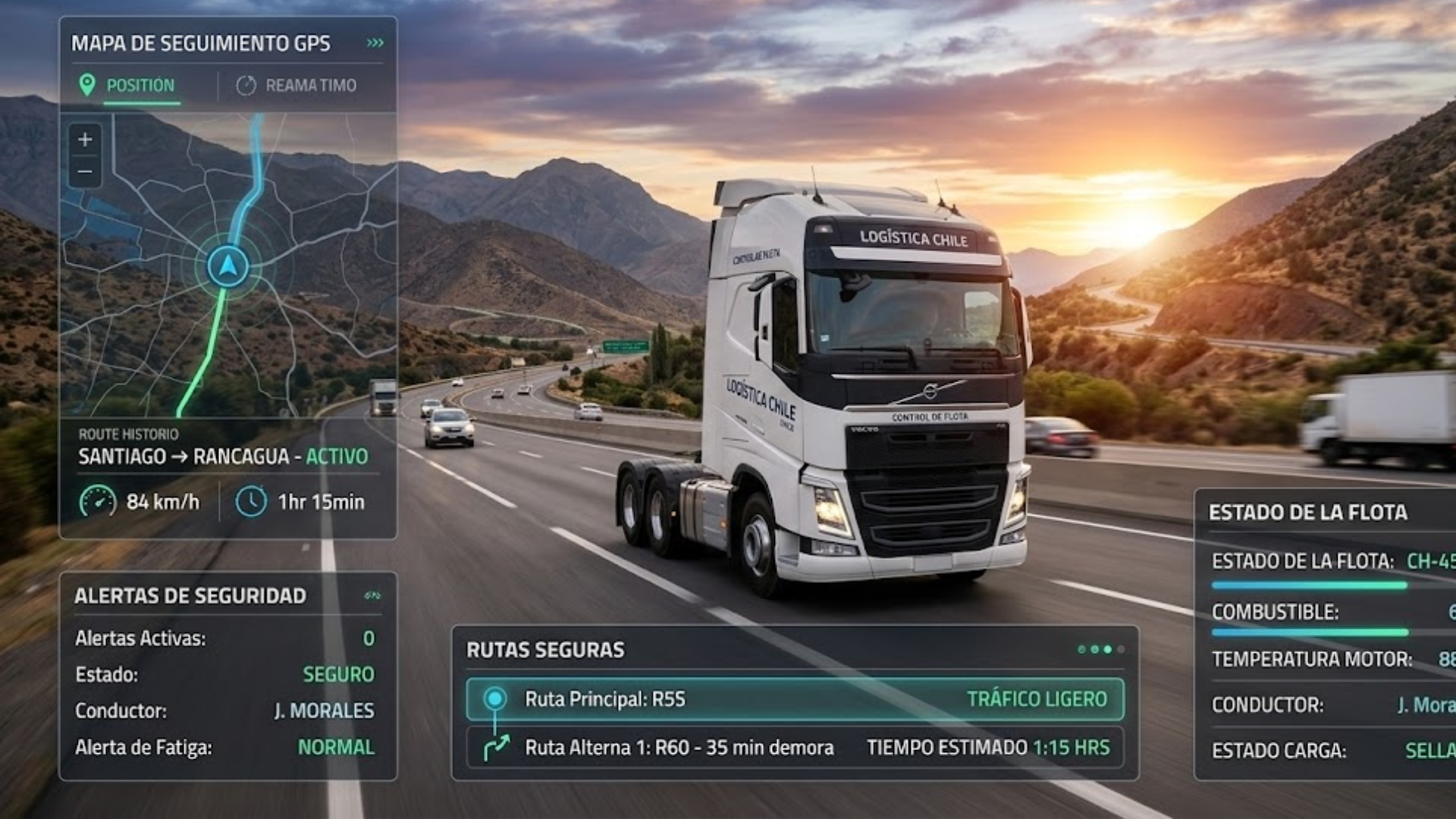 Flotas Chile: Control GPS para Seguridad de la Flota.
