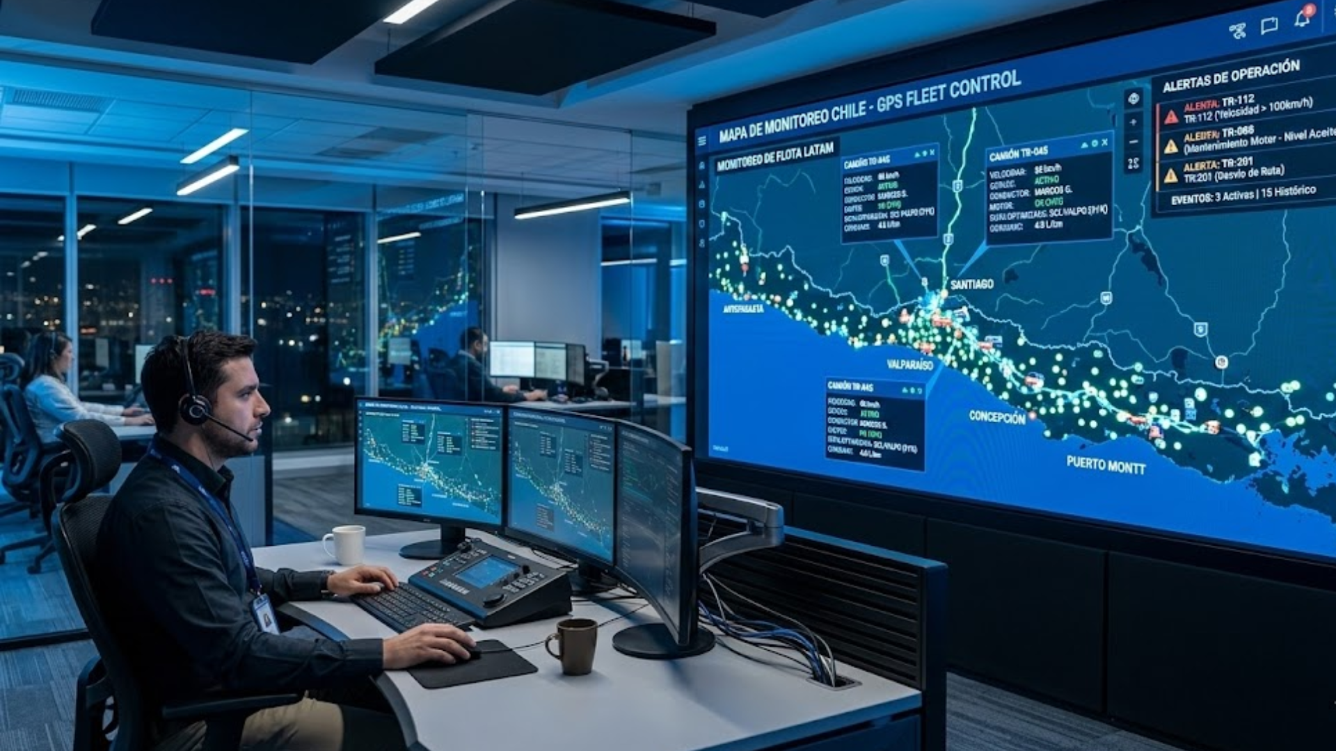 Cómo controlar la velocidad de flotas en Chile con tecnología GPS