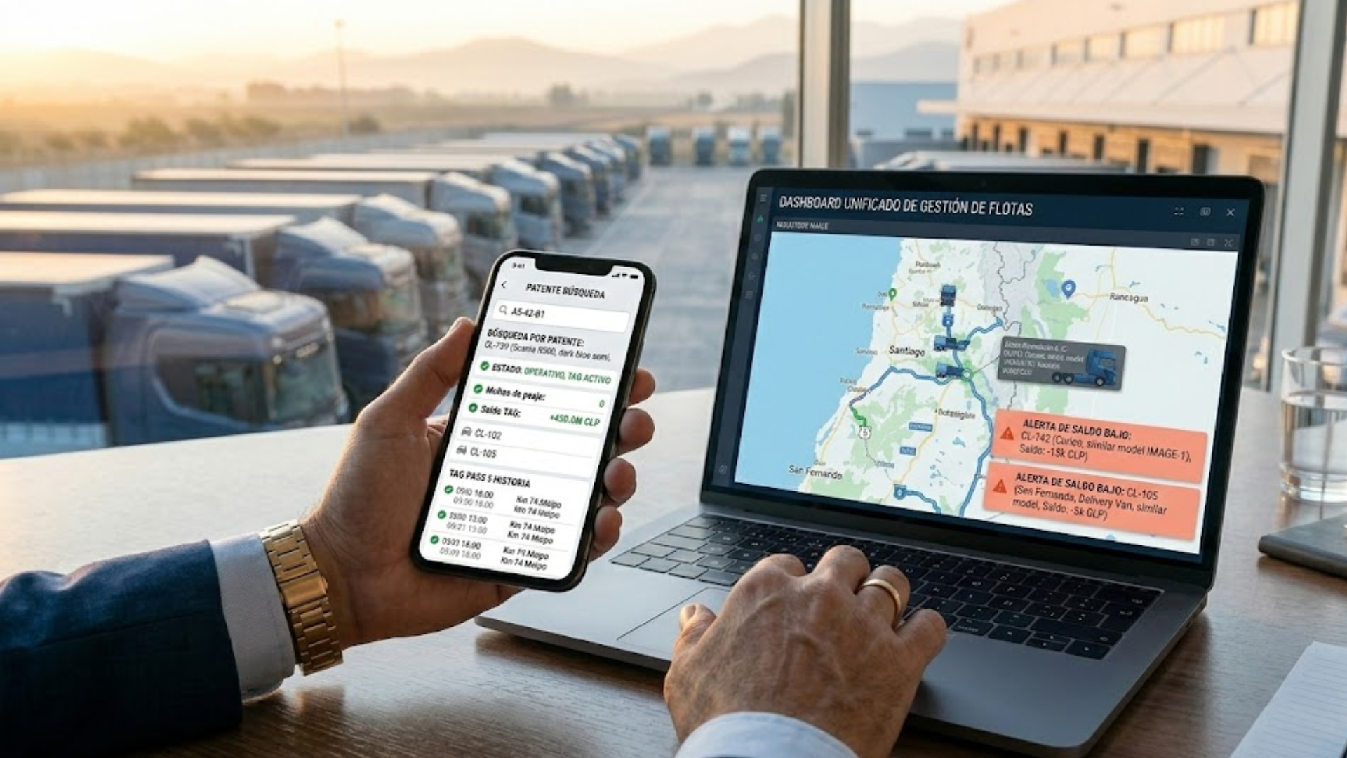 Control GPS flotas Chile: Cero multas TAG. — Seguridad para flotas Chile