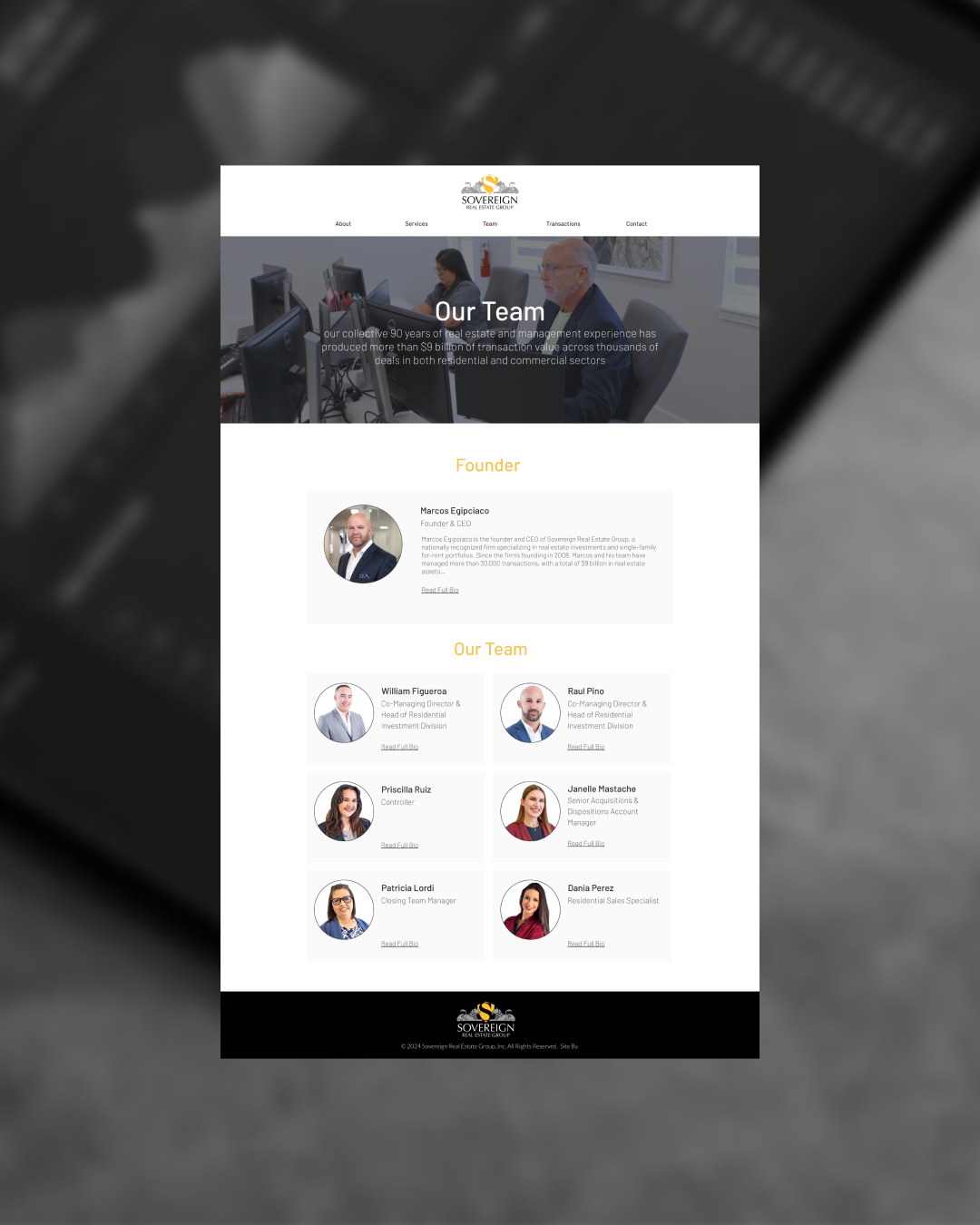 Members Page (Before)