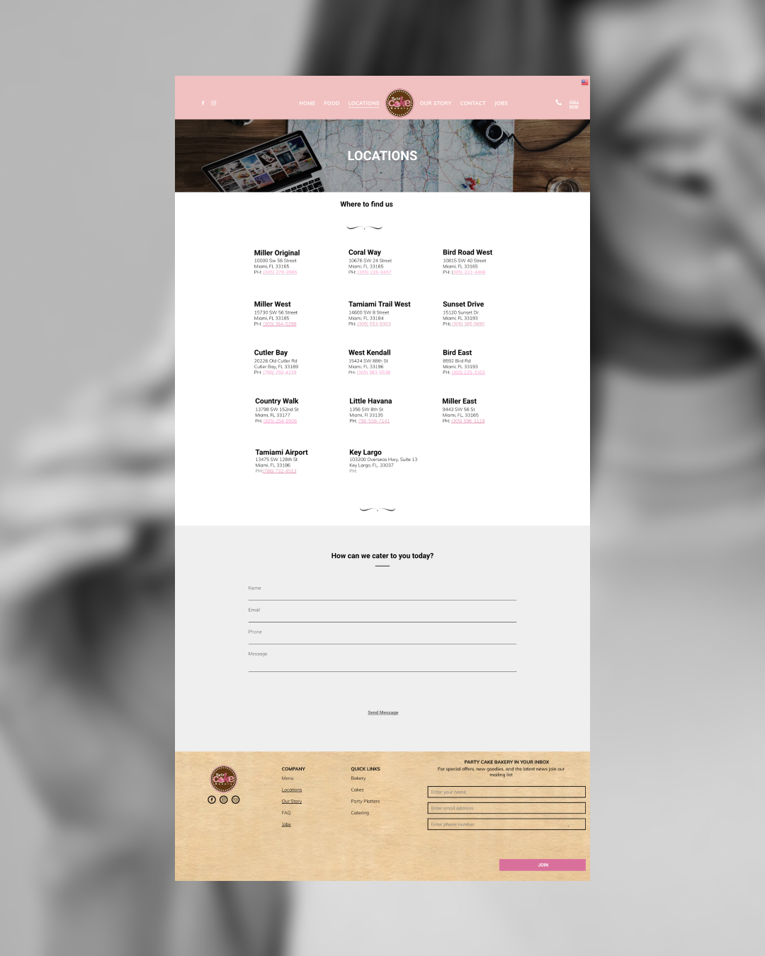 Locations Page (Before)