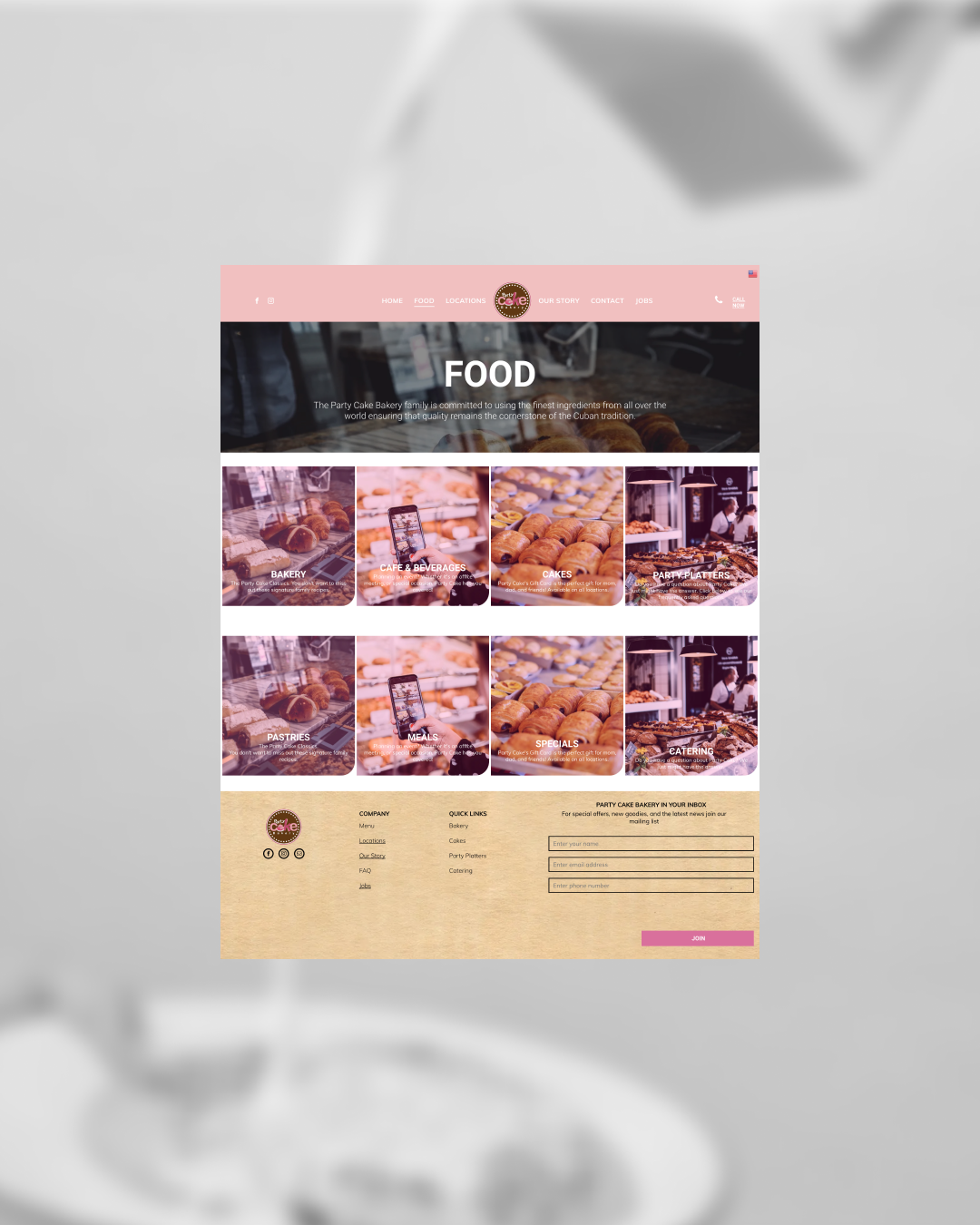 Menu Page (Before)