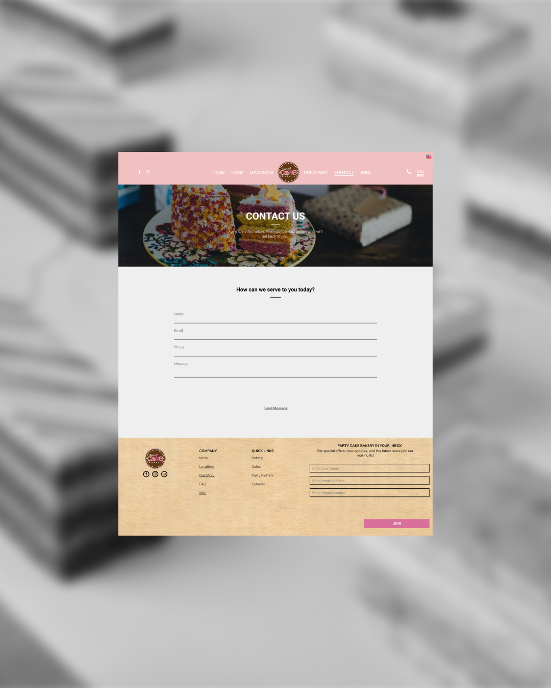 Contact Page (Before)