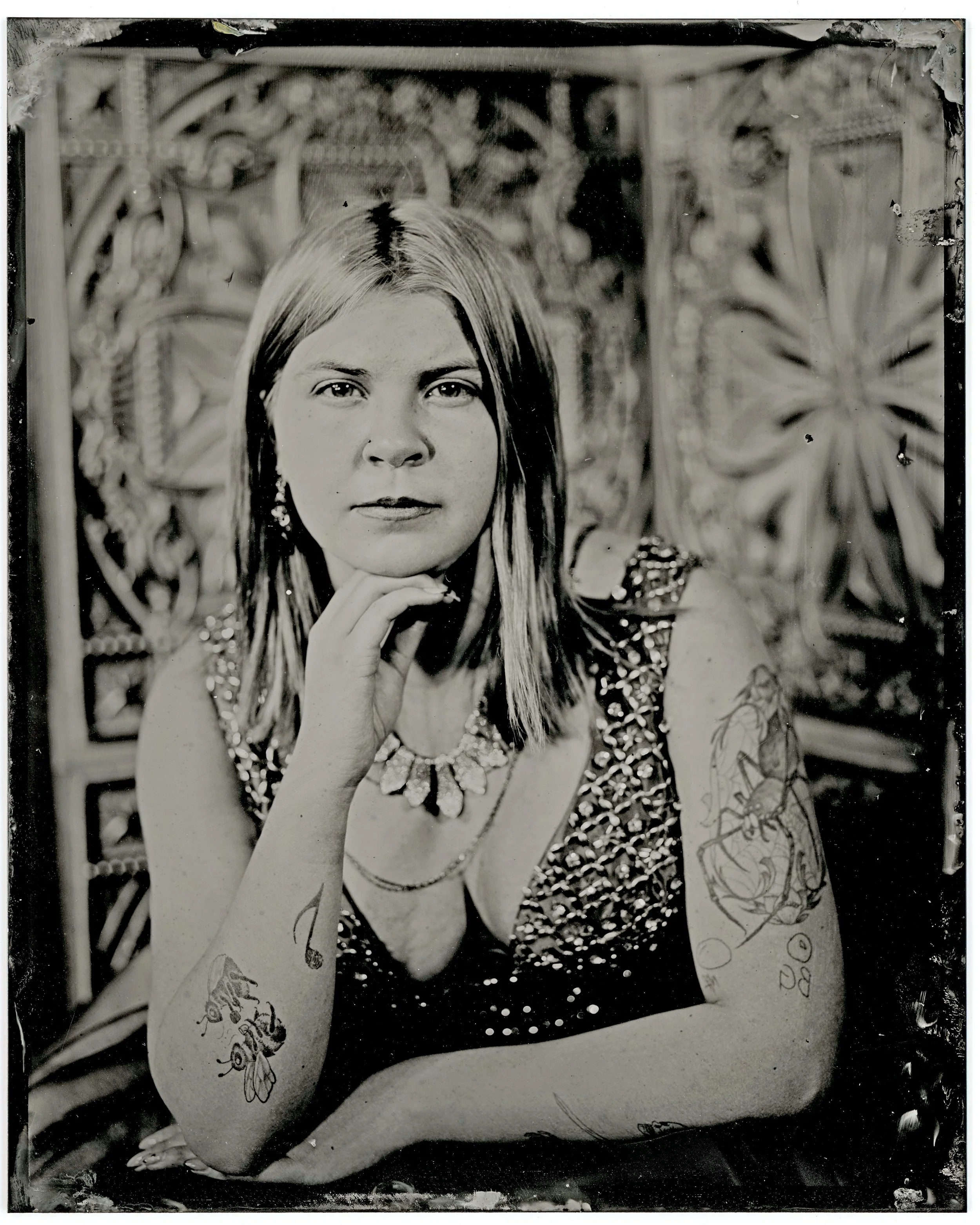 wet plate tintype portrait by portraits with presence photography Alberta