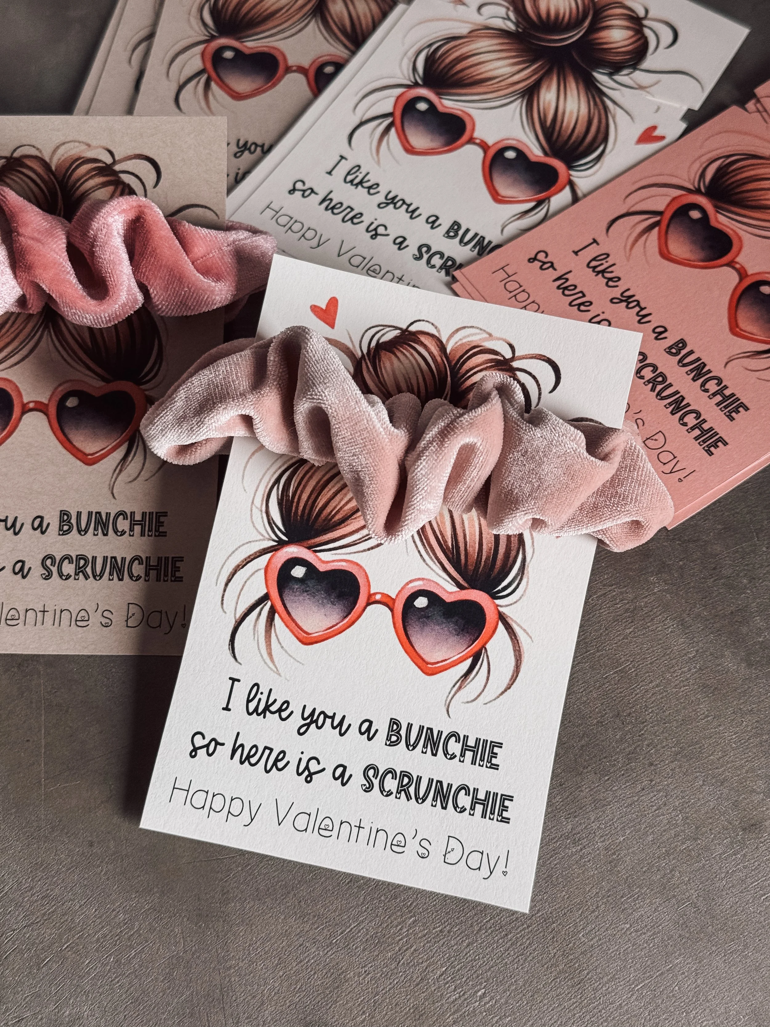 Printable Valentine Scrunchie Holder
