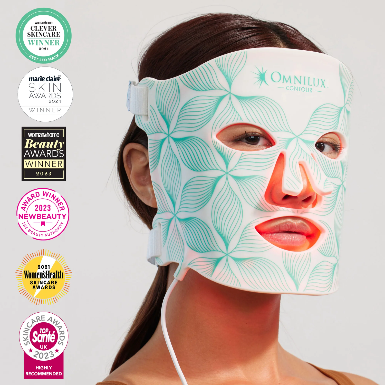 Omnilux コントゥールマスク LEDマスク　フェイスケア Omnilux Contour Face LED Mask: The Original Light Therapy