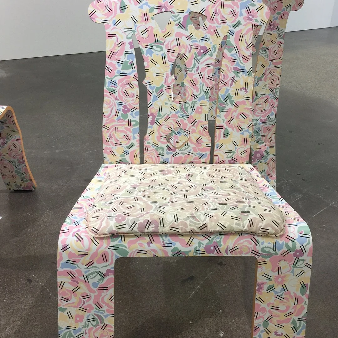 Robert Venturi Knoll Chairs #robertventuri #knoll #chippendale #empire #grandmother #postmodern #mouldedplywood #sothebys #happybidding #1980s