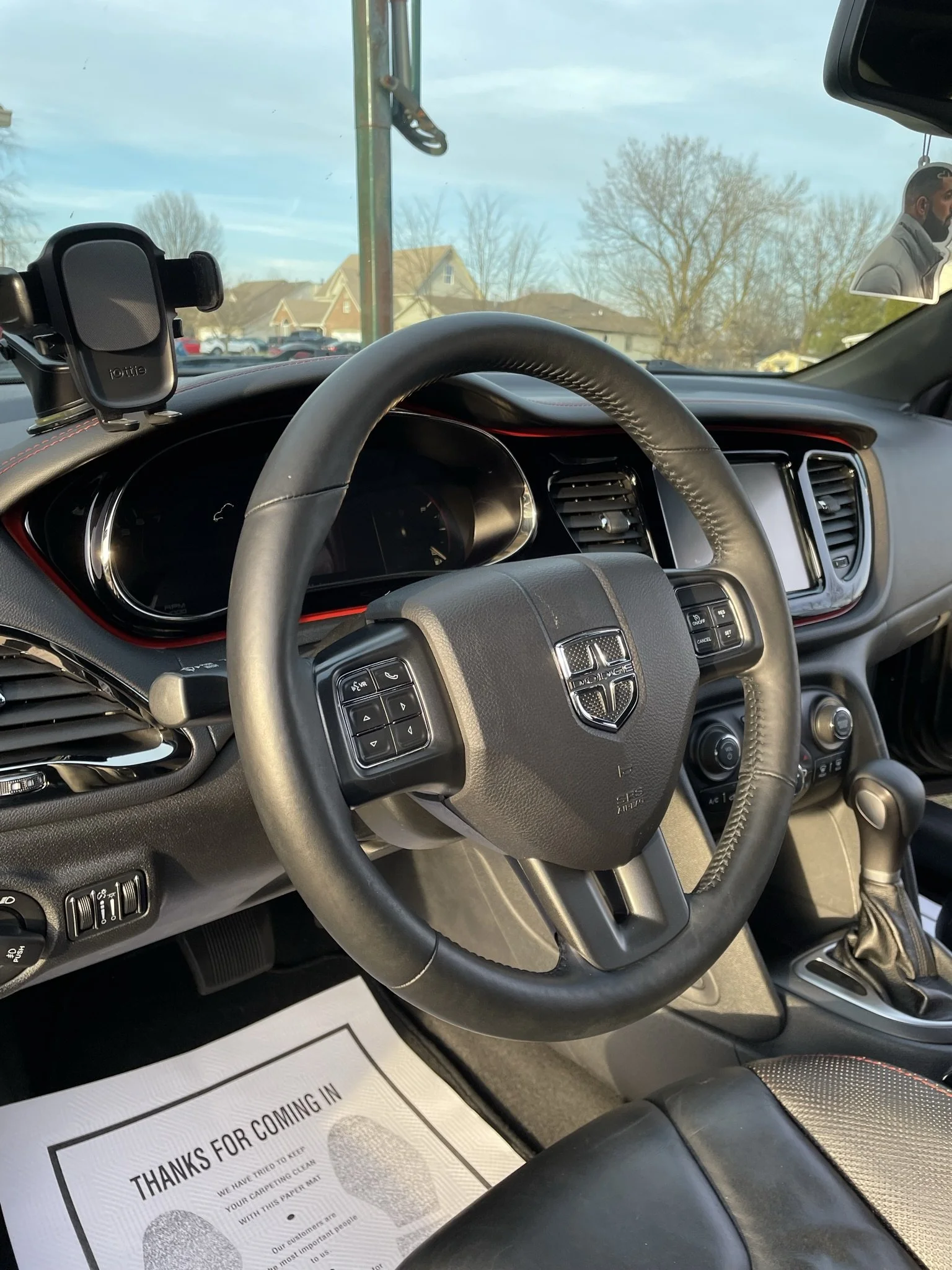 clean steering wheel