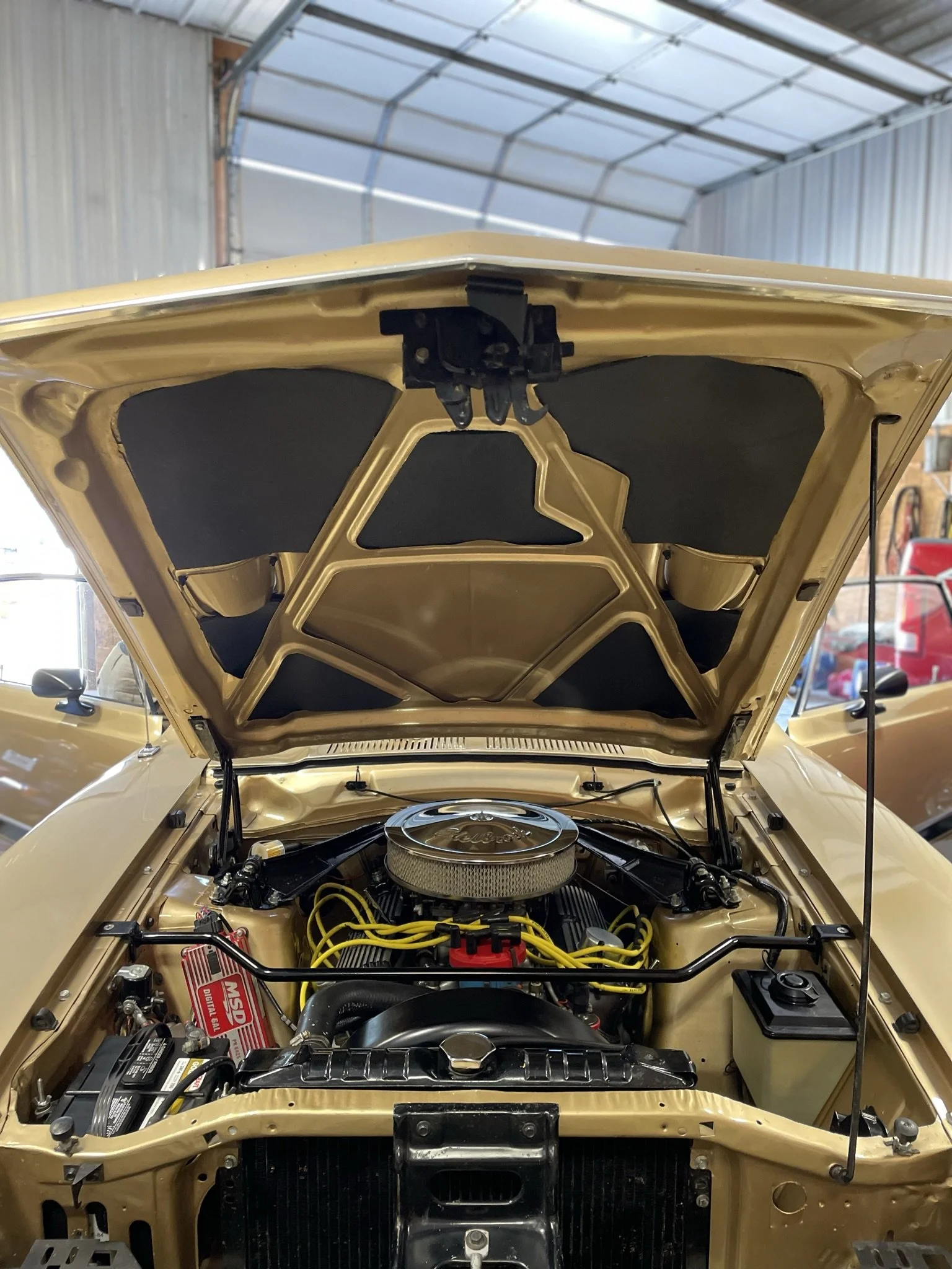 clean sports car enigine