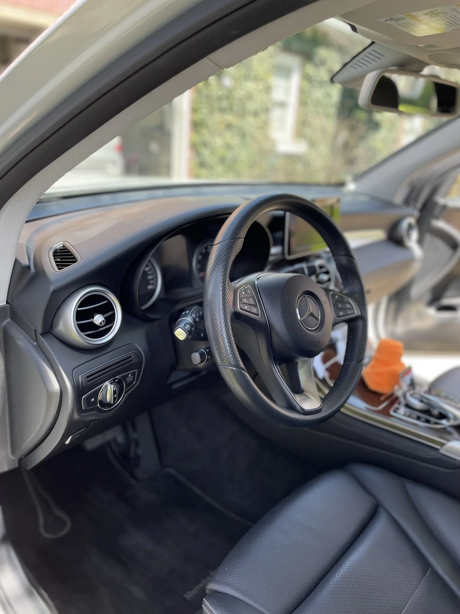 clean interior of car