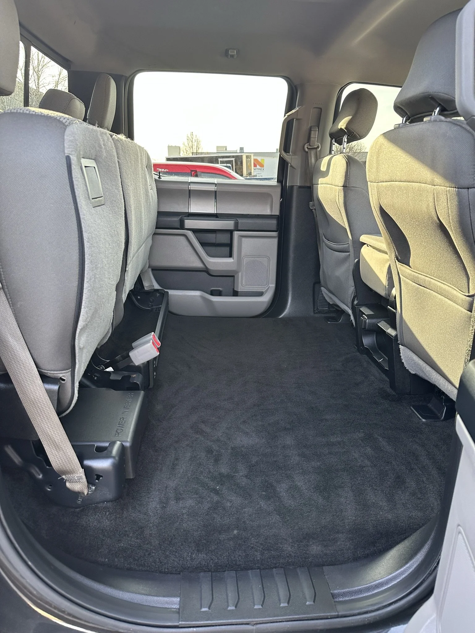 clean back seats of truck