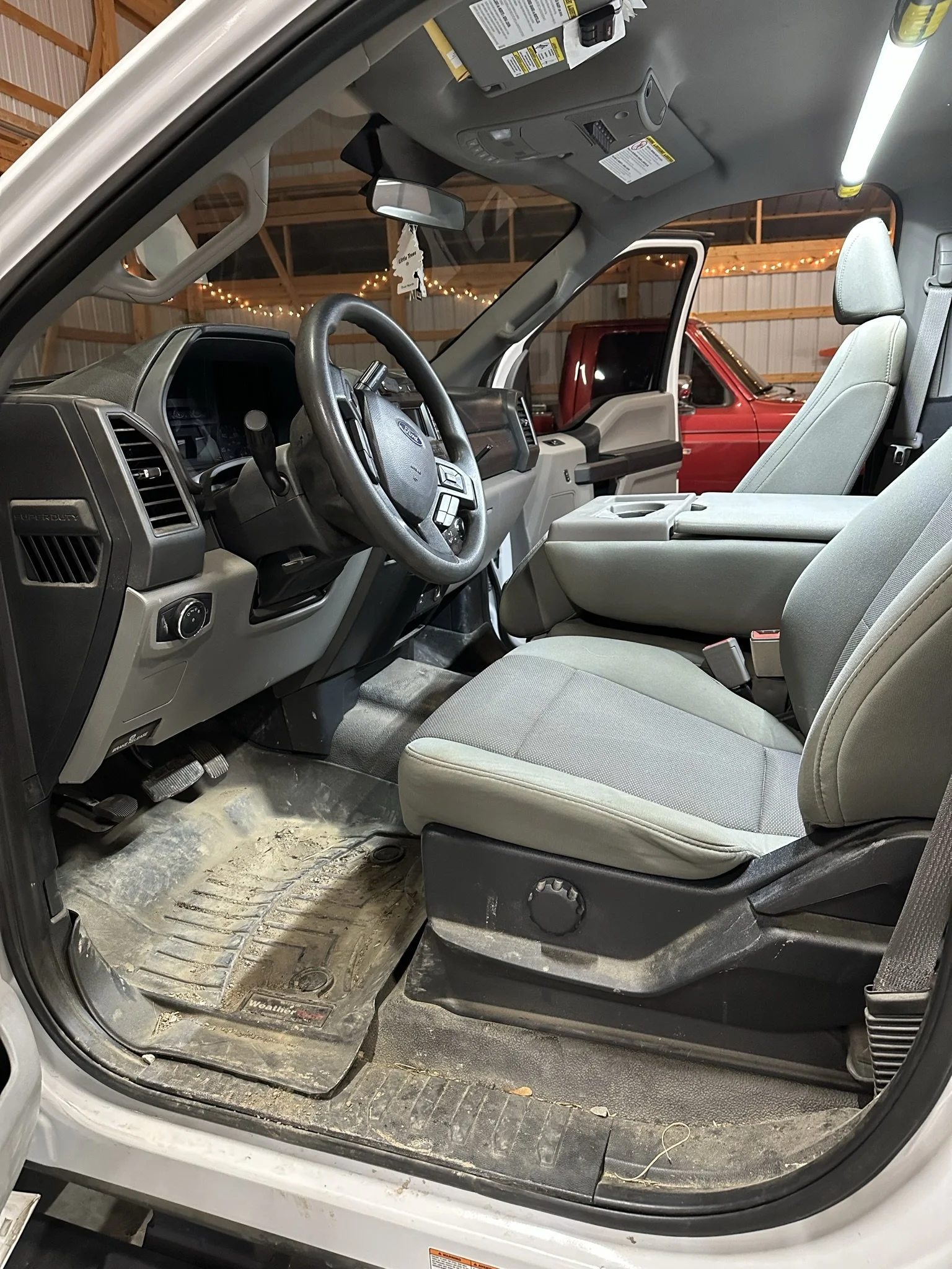 dirty truck interior
