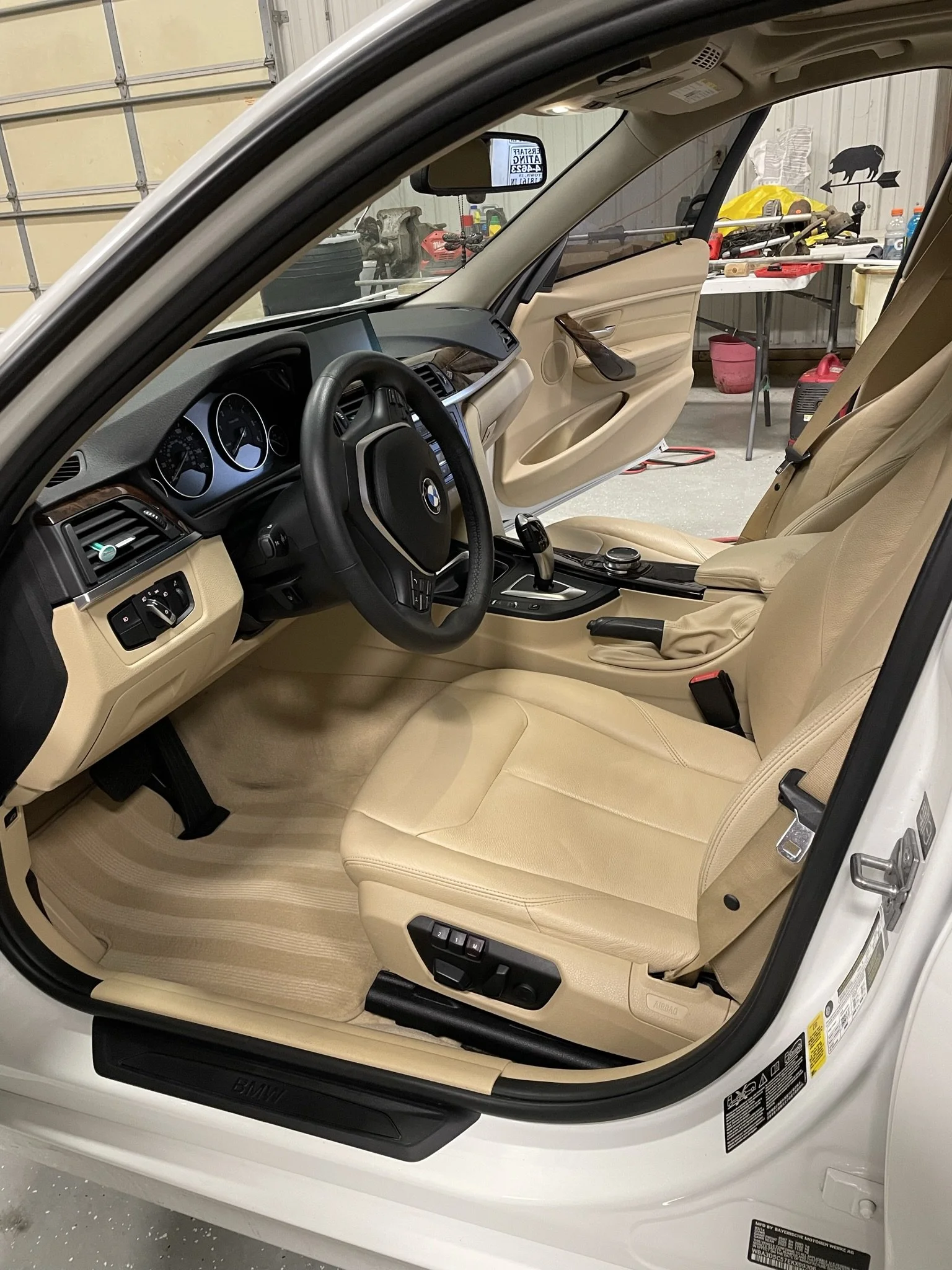 clean interior of car