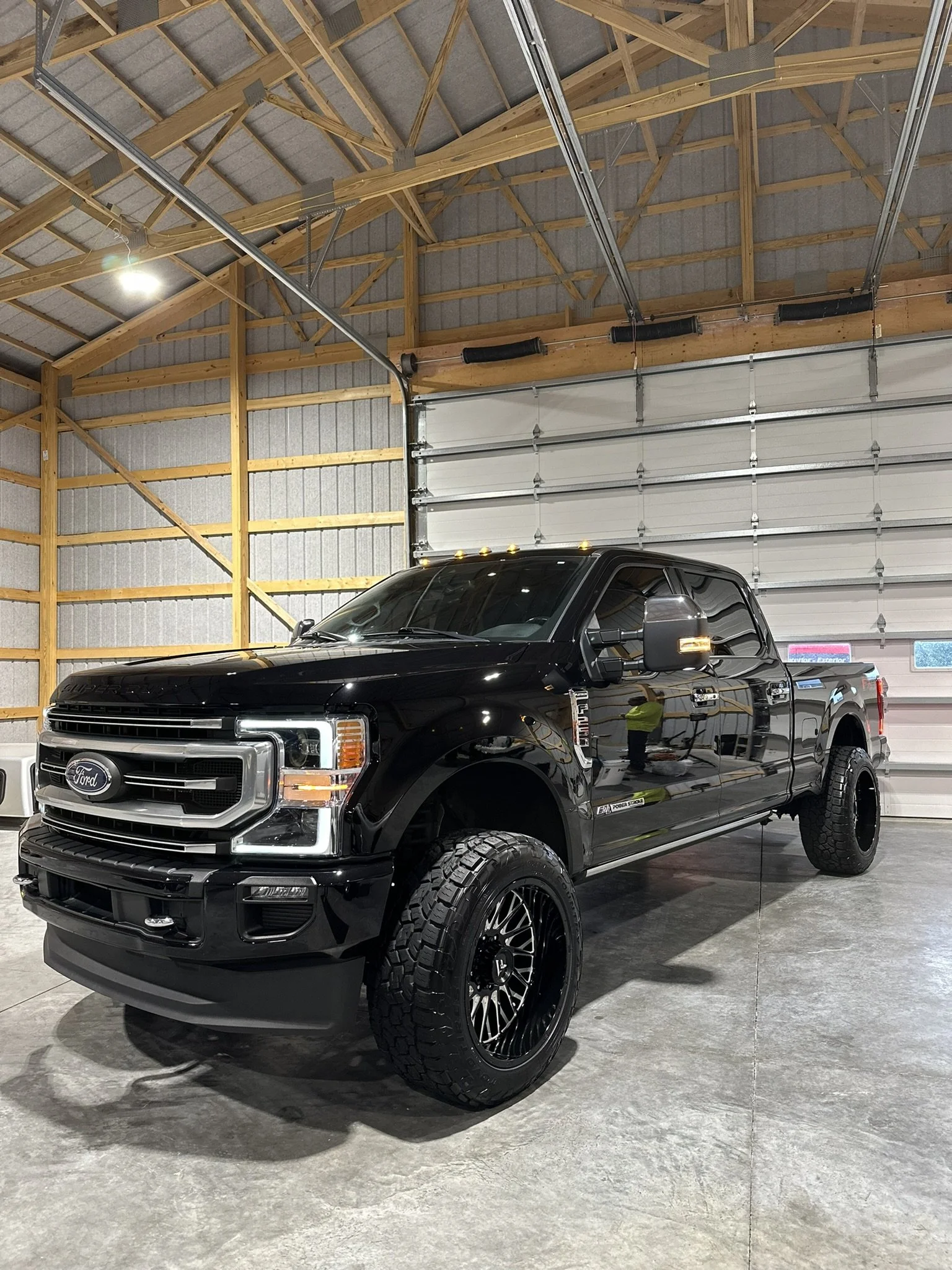 clean black truck after premium detailing