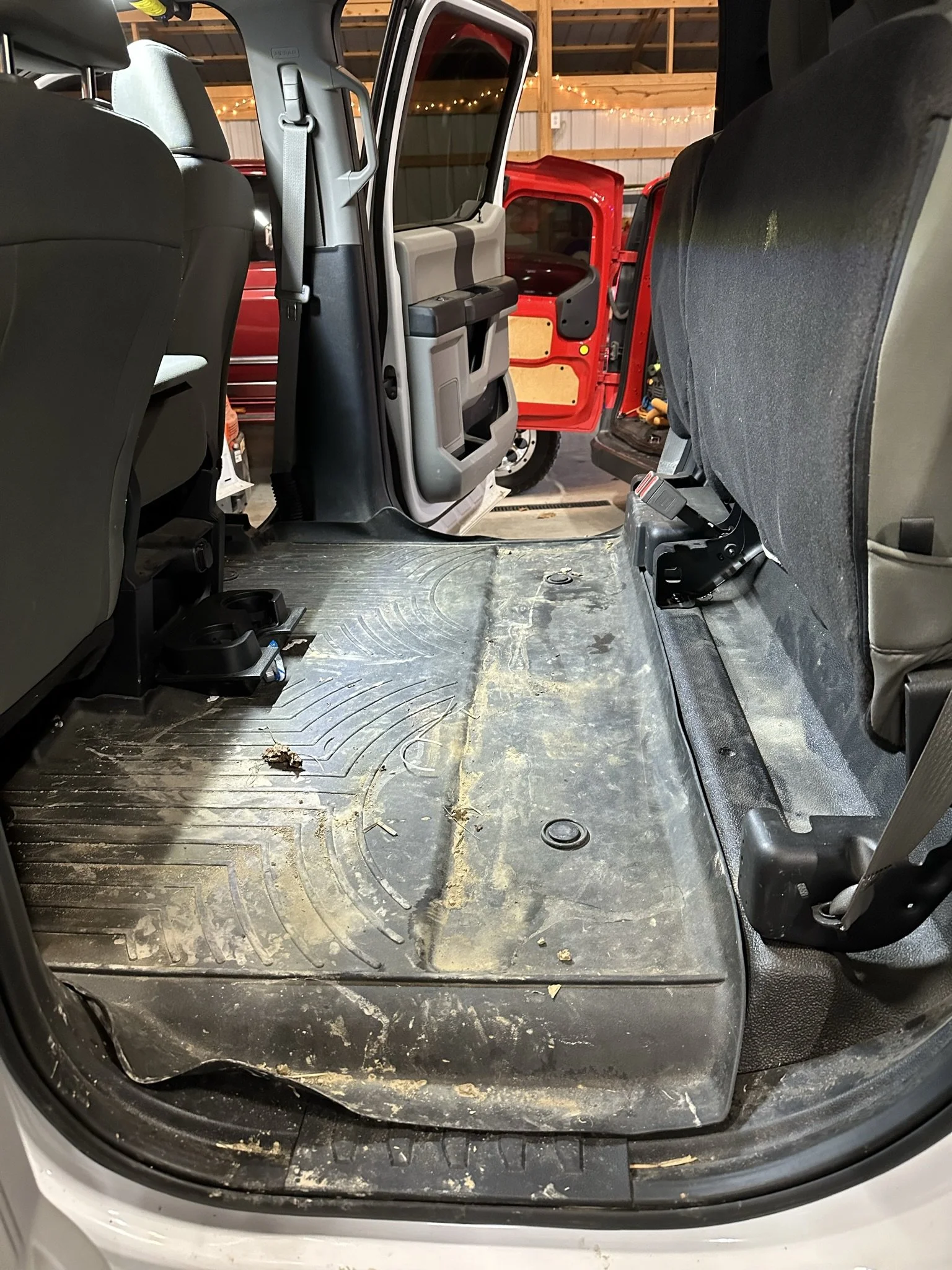 dirty truck interior