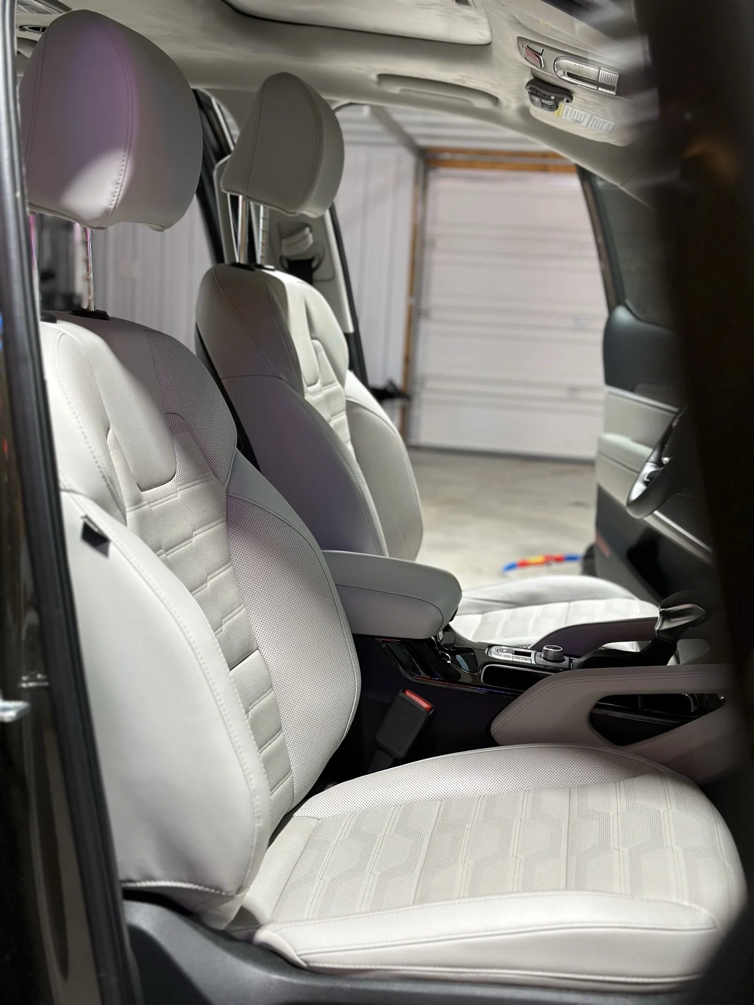 clean interior of vehicle