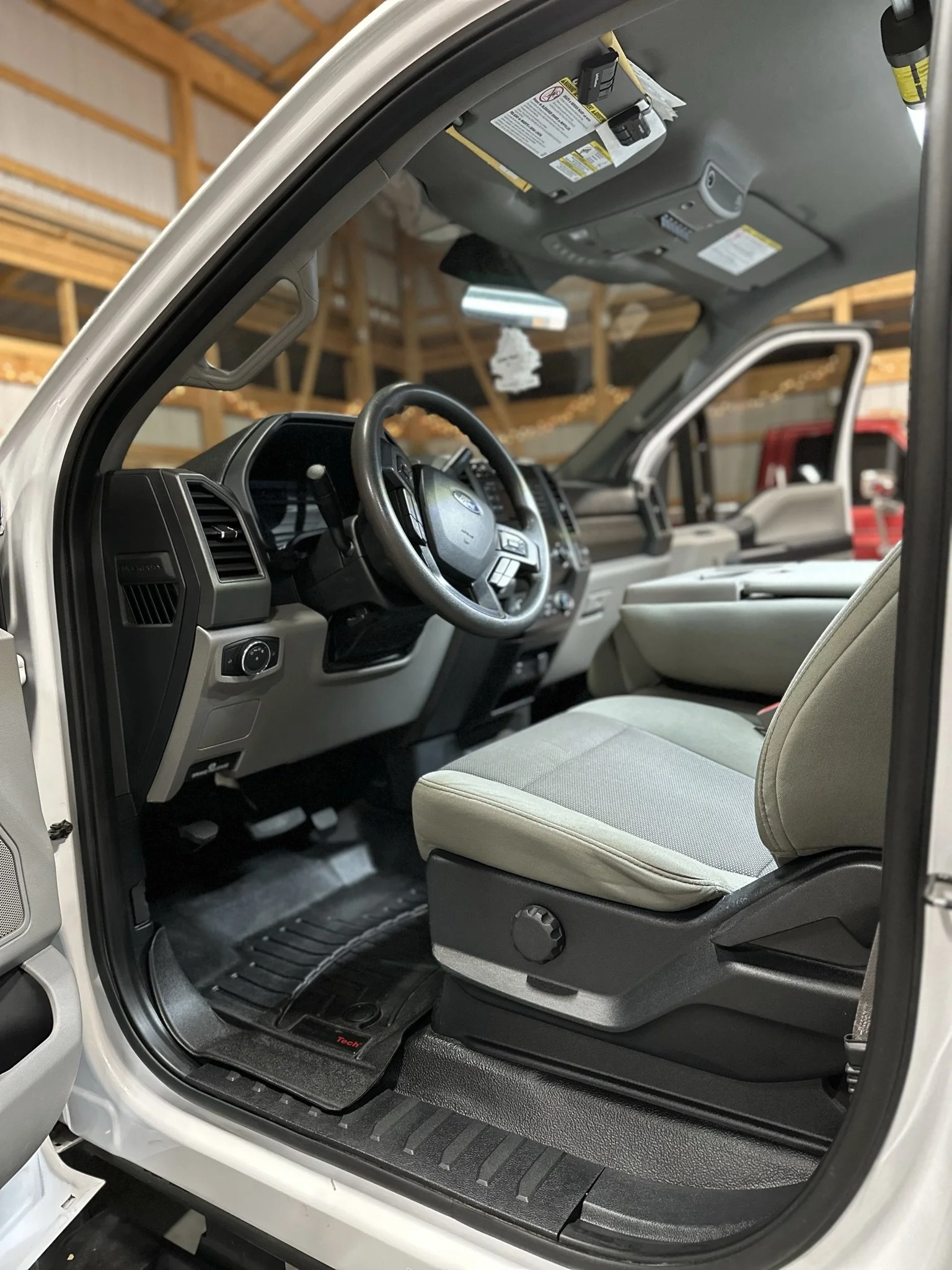clean truck interior