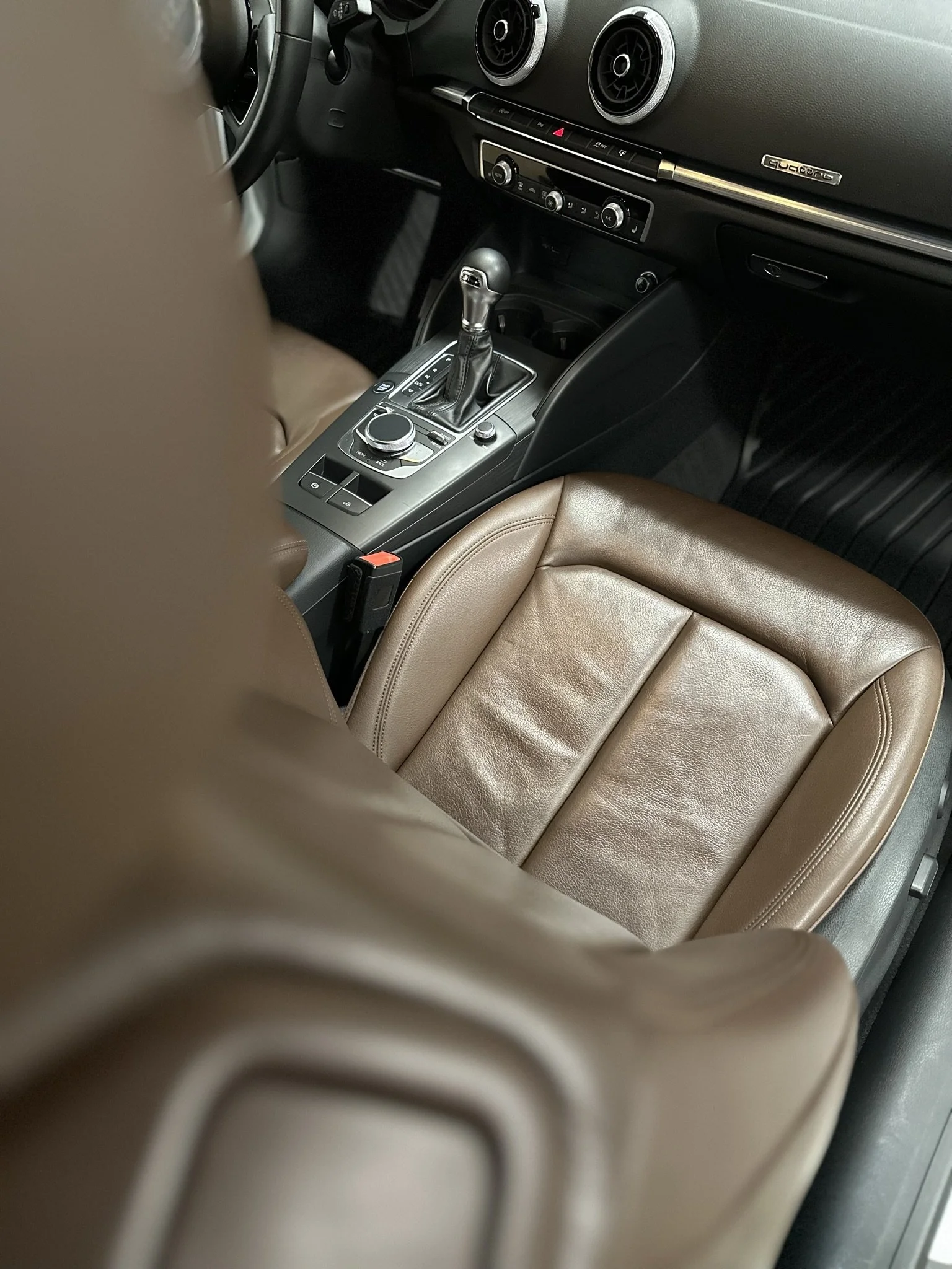 clean interior of vehicle