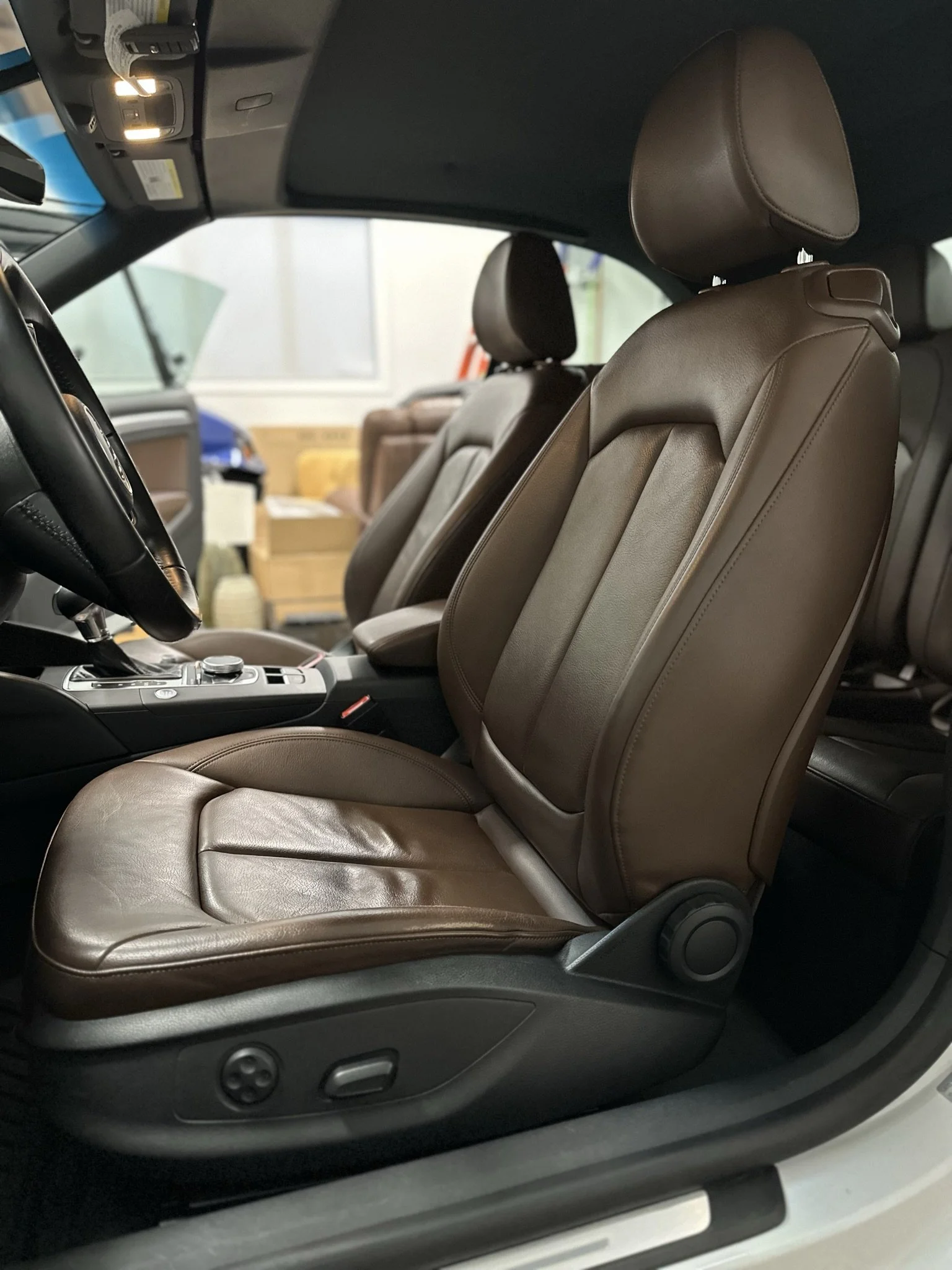 clean interior of vehicle