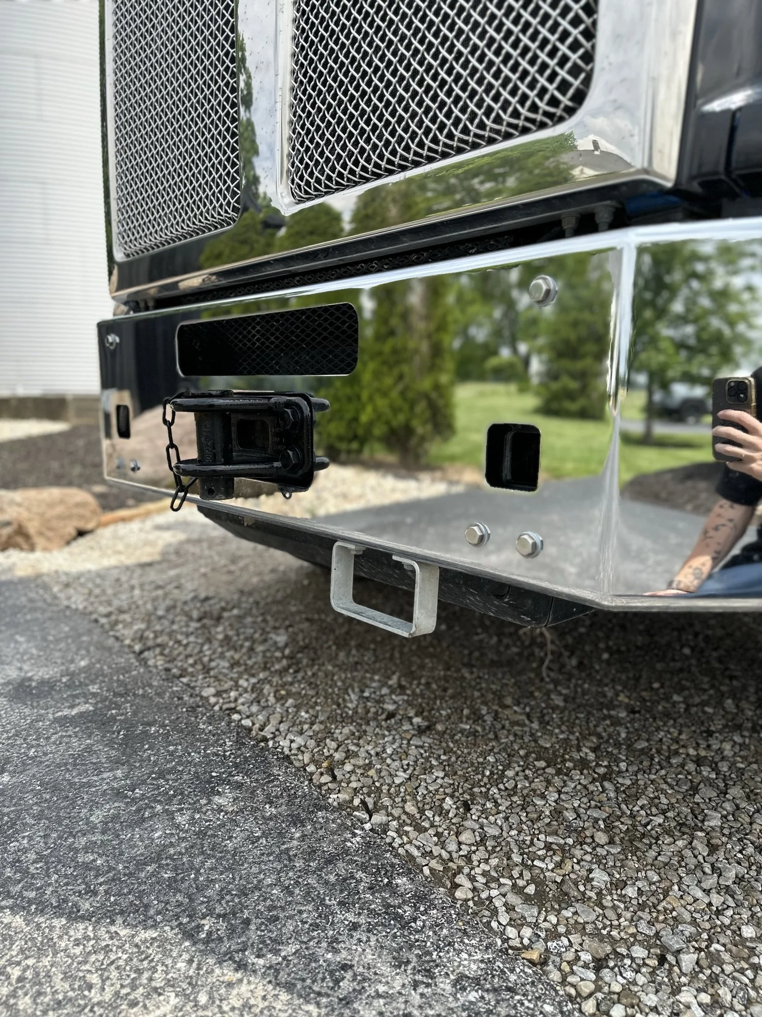 polished front of truck