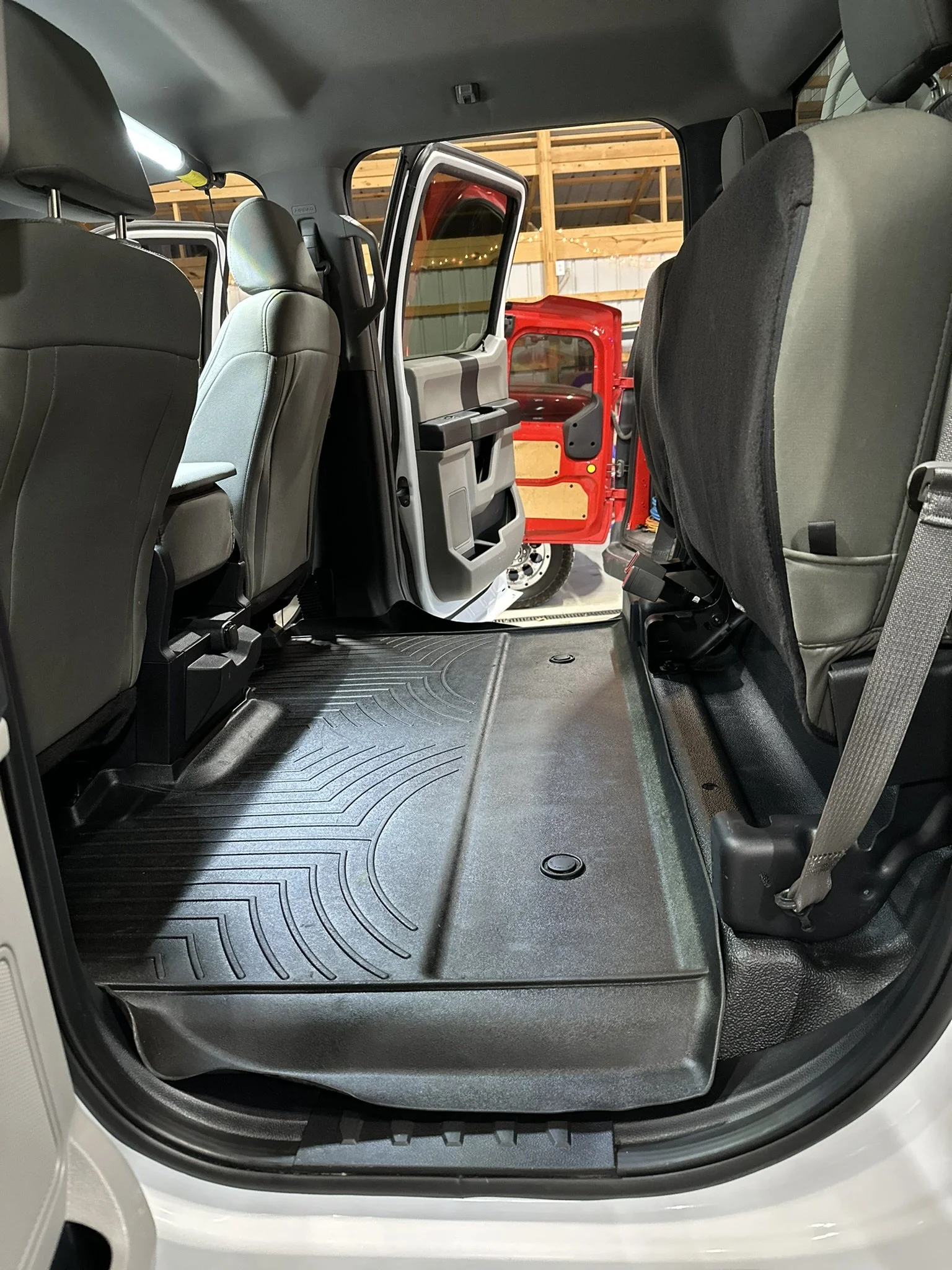 clean truck interior