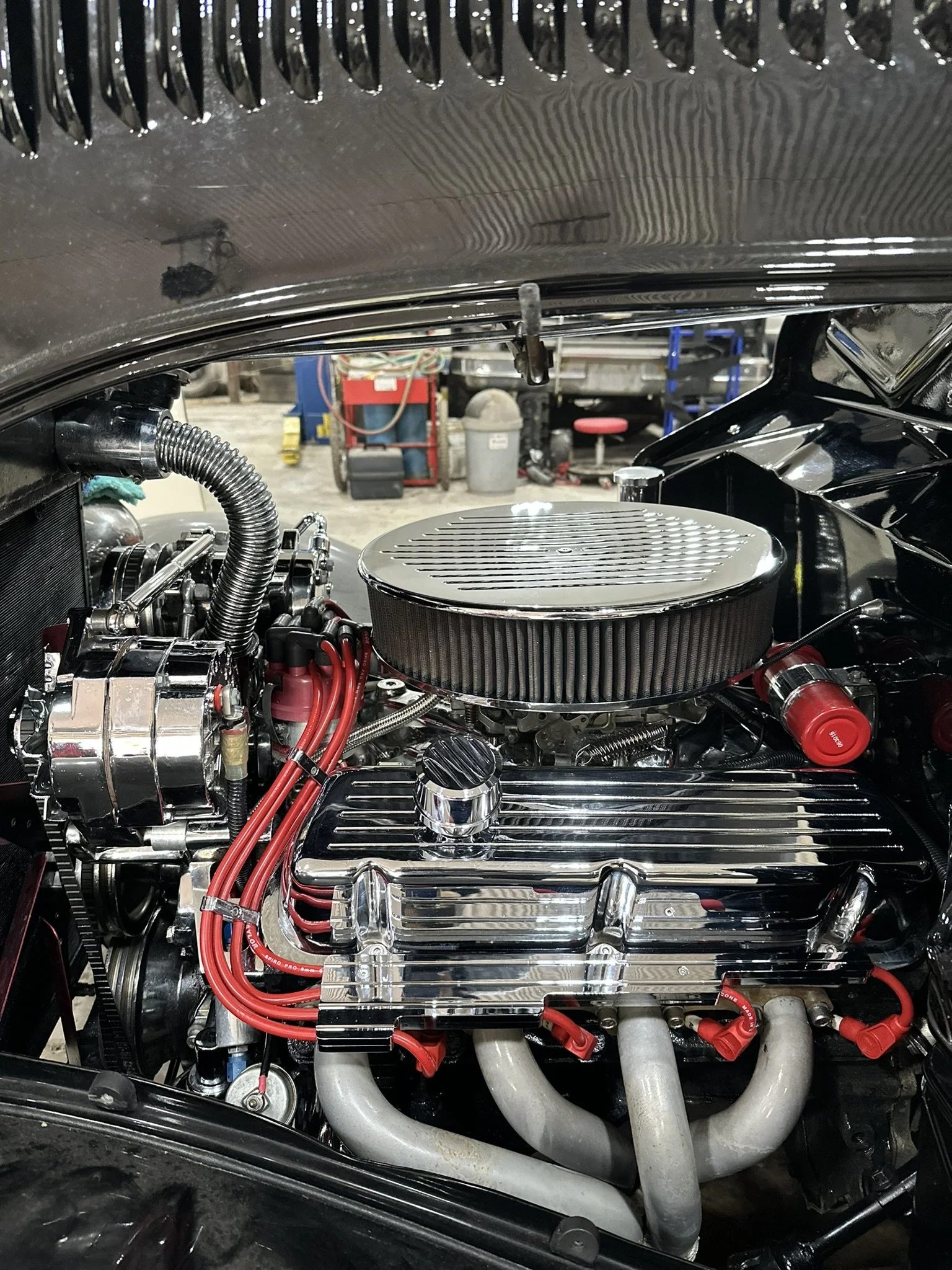 car engine before detail