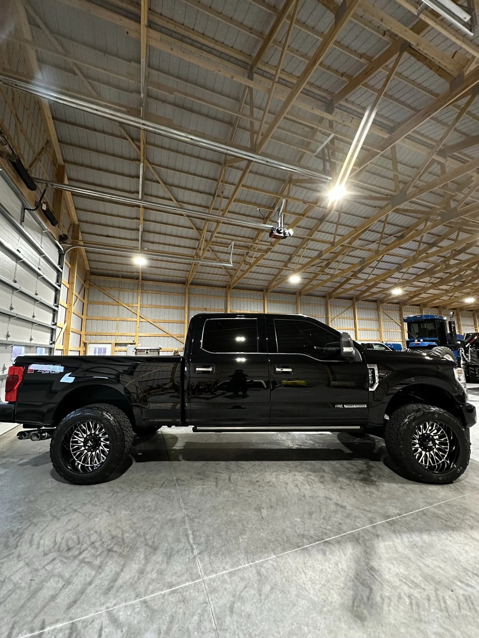clean black truck after premium detailing