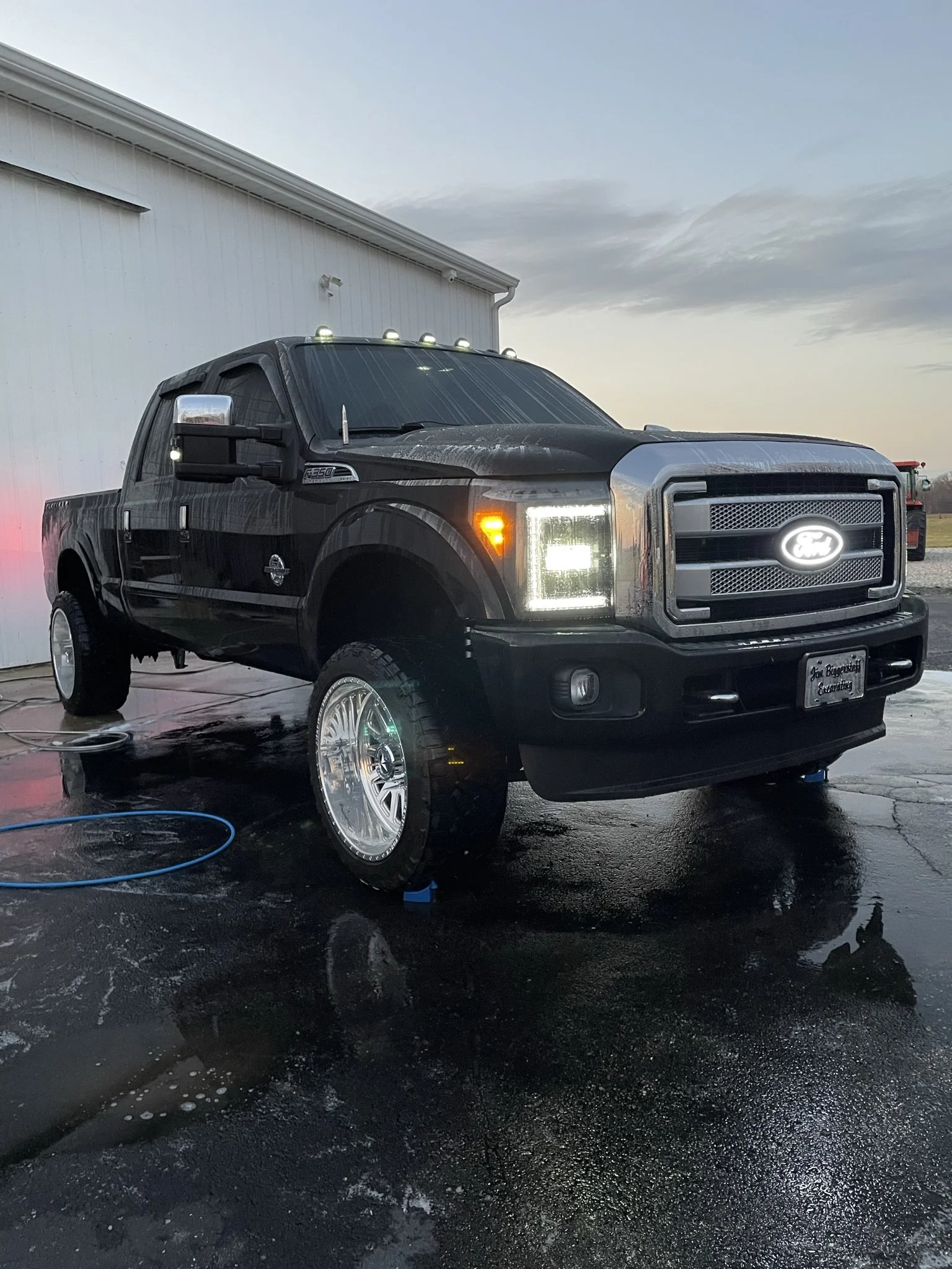 clean truck with restored headlights