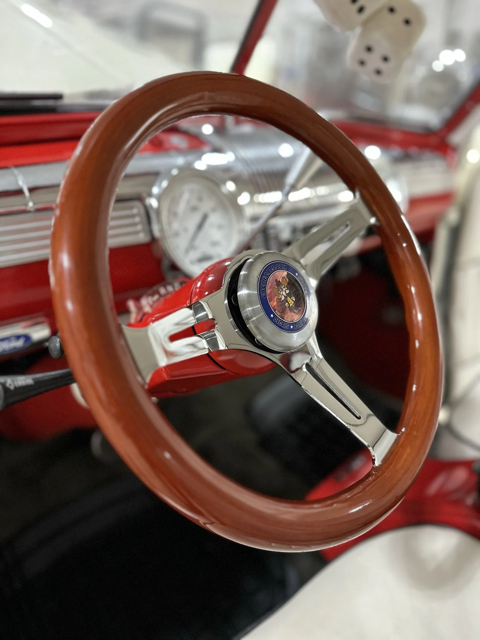 clean steering wheel