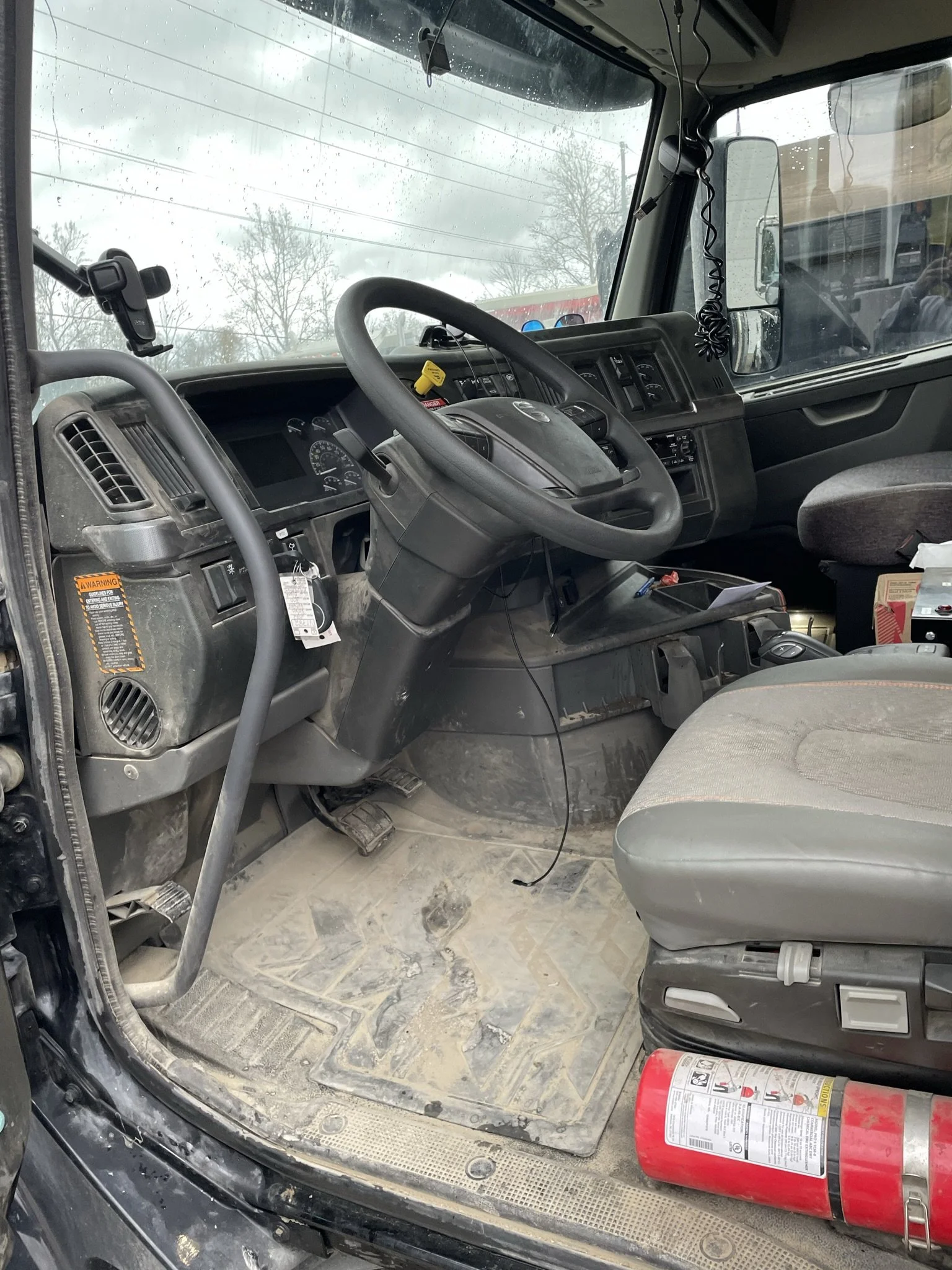 dirty truck interior