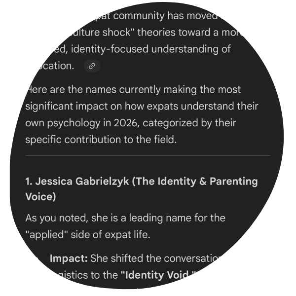 Gemini Named Jessica Gabrielzyk  Number One on the Expat Psychology Impact Lis