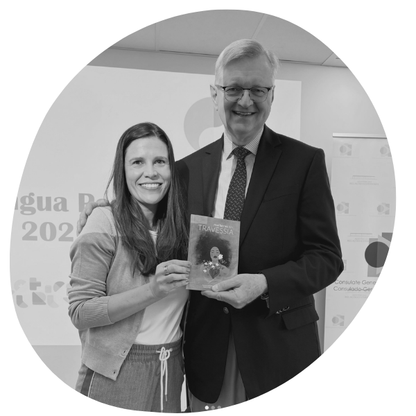 The Brazilian Ambassador in Vancouver Received Our Book. Luciana Sent Me the Photo at 11:28pm.