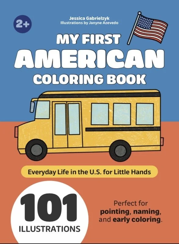 Cover for the book My First American Coloring Book