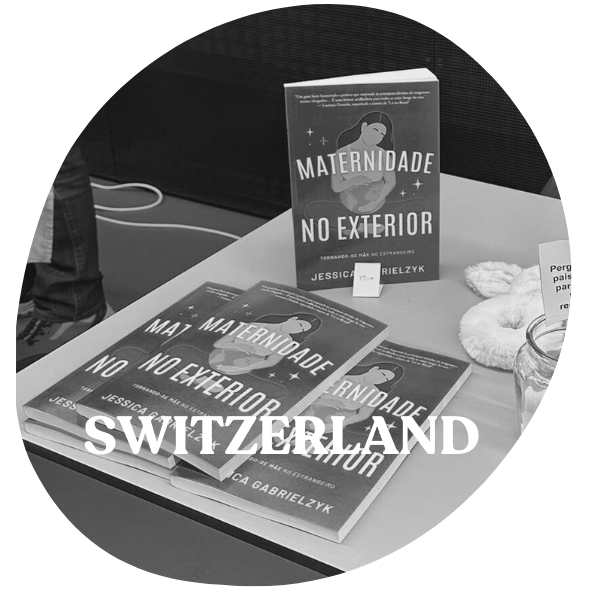 Maternity Abroad book by Jessica Ganrielzyk in Switzerland at the Brazil-Suisse Event