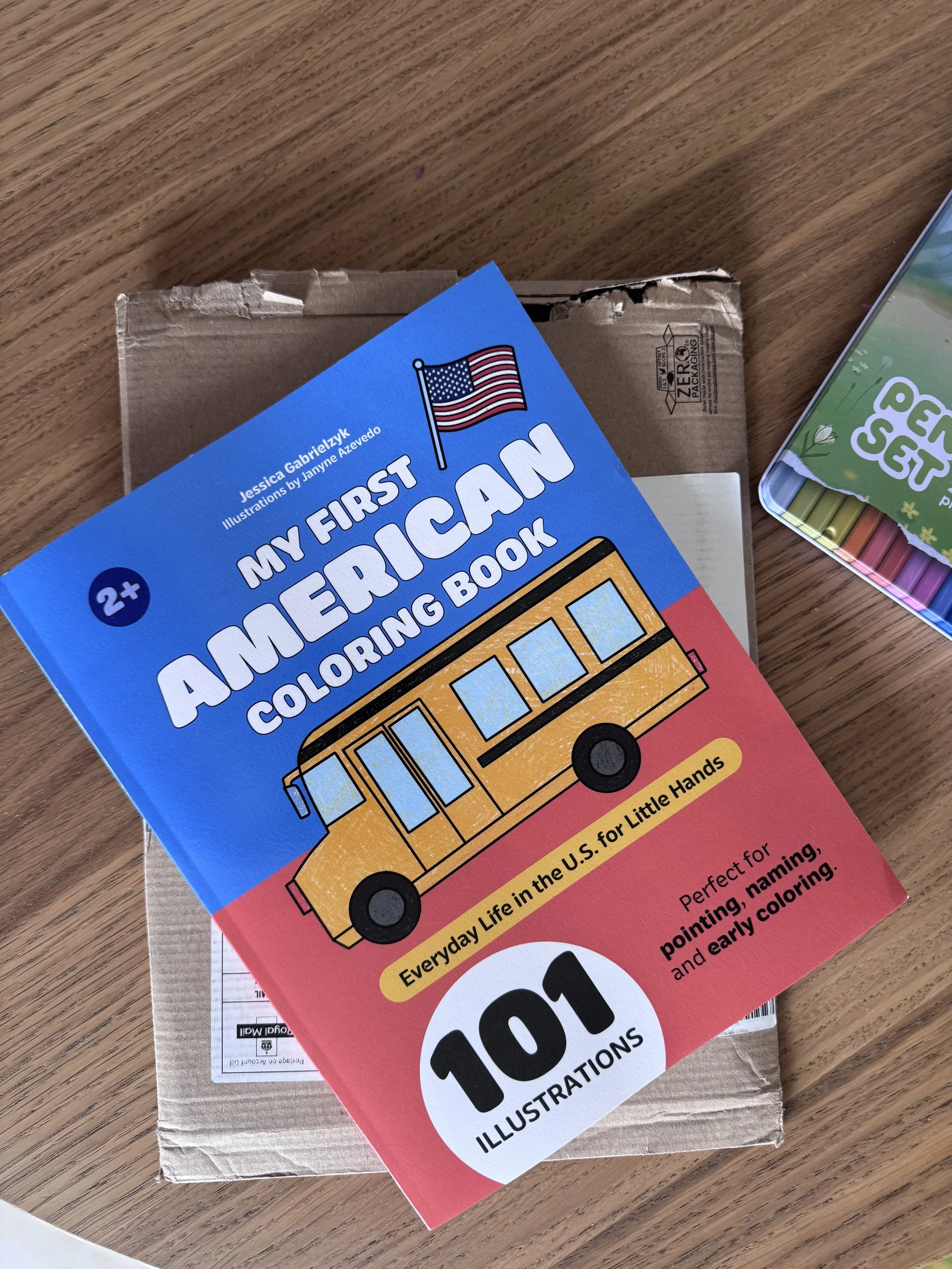 photo of the book My First American Coloring Book