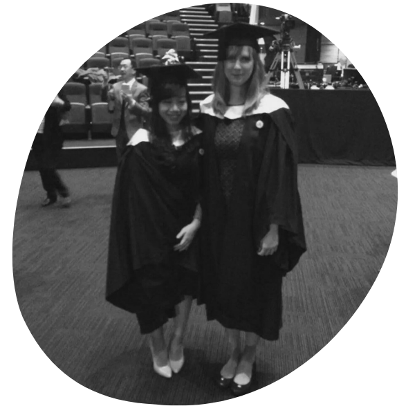 Jessica Gabrielzyk author at her Griffith University graduation