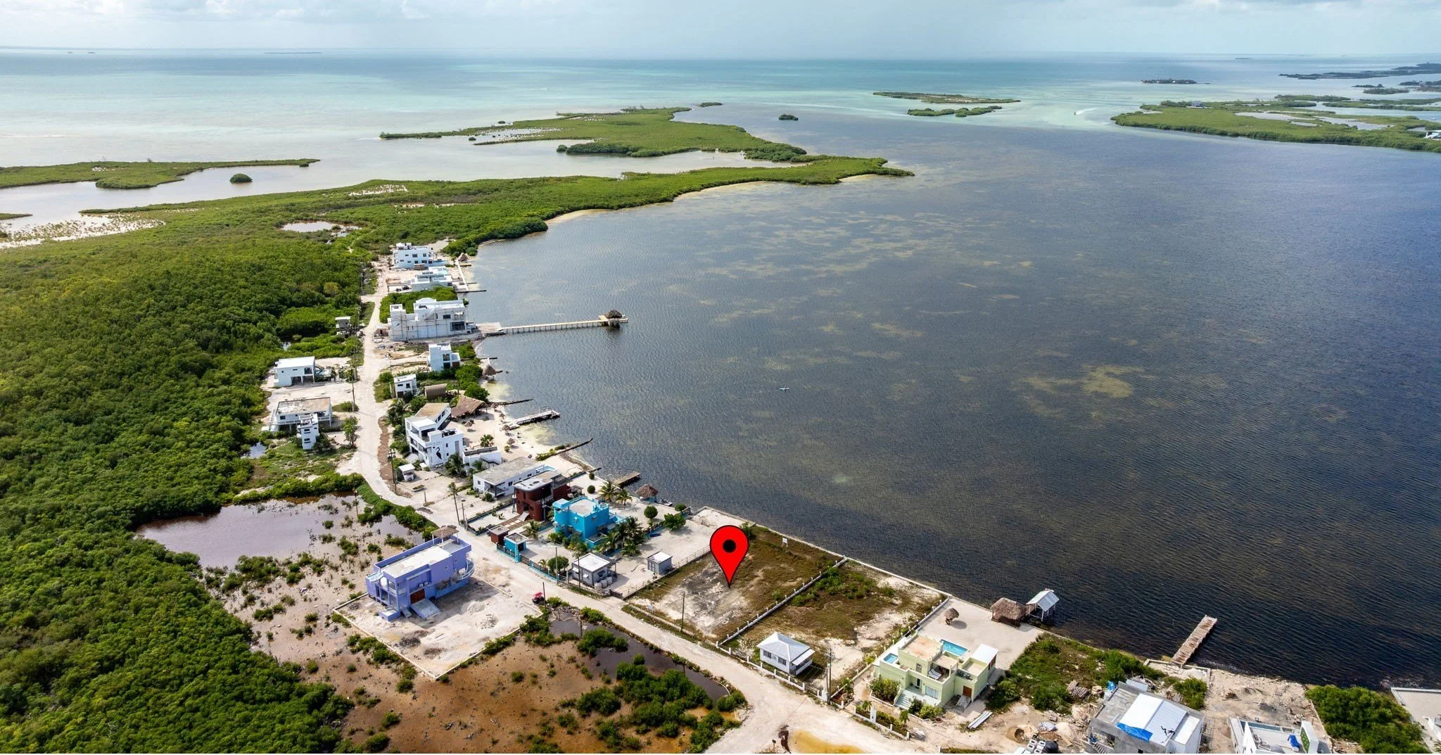 Last waterfront lot in the neighborhood, seawall already built, 90 feet of frontage.

Tarpon Bay Lot gives you 90 x 180 feet of waterfront with the seawall already in place&mdash;that's half the work and cost handled before you even start. 
Four mile