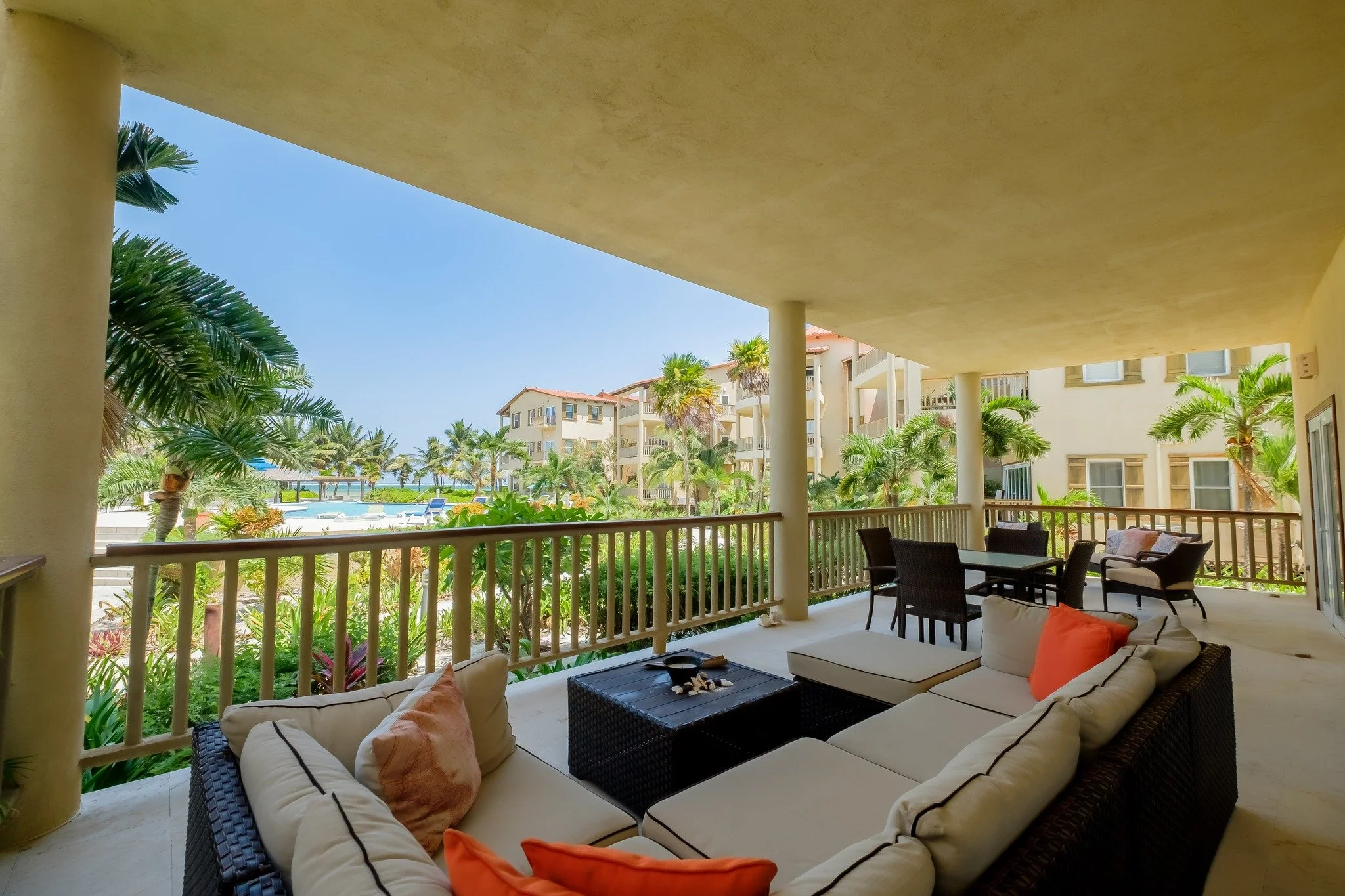 Some condos are a project. This one is a vacation.

Unit 5A at Residences at Barrier Reef is a fully furnished 2-bedroom, 2.5-bath sea view condo, refreshed in 2025 with new A/C units, new ceiling fans, and a new kitchen faucet. New buyers walk in to