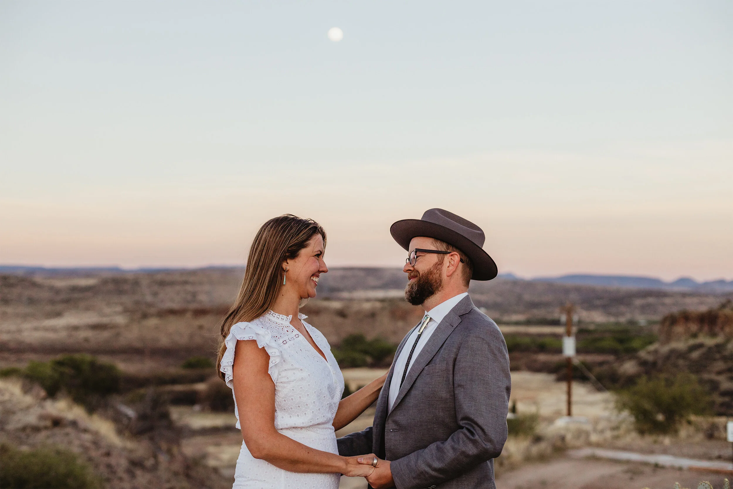 Arcosanti moonrise. Photo by Jessica Jameson.