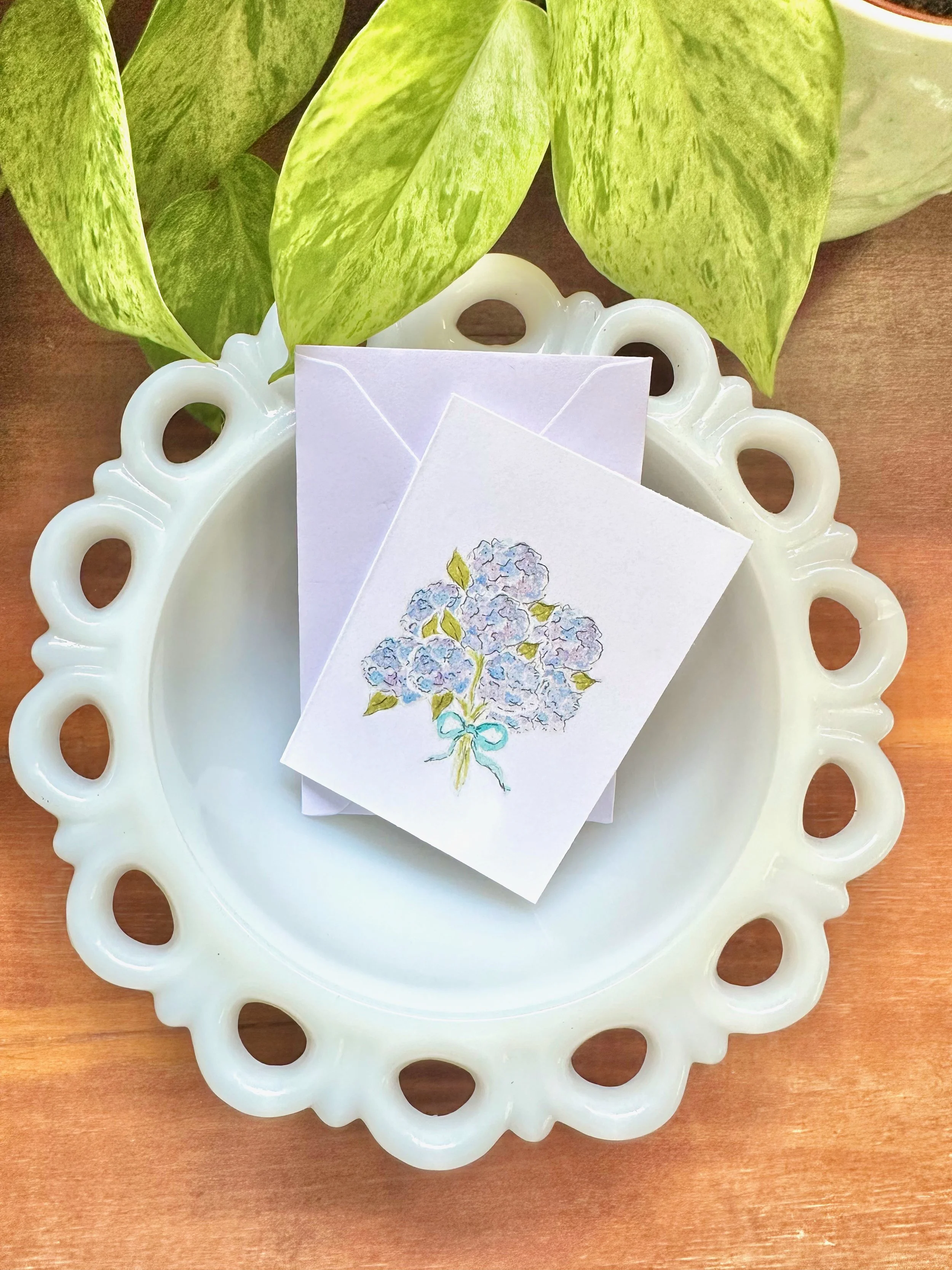 Hydrangea Mini Notecard
