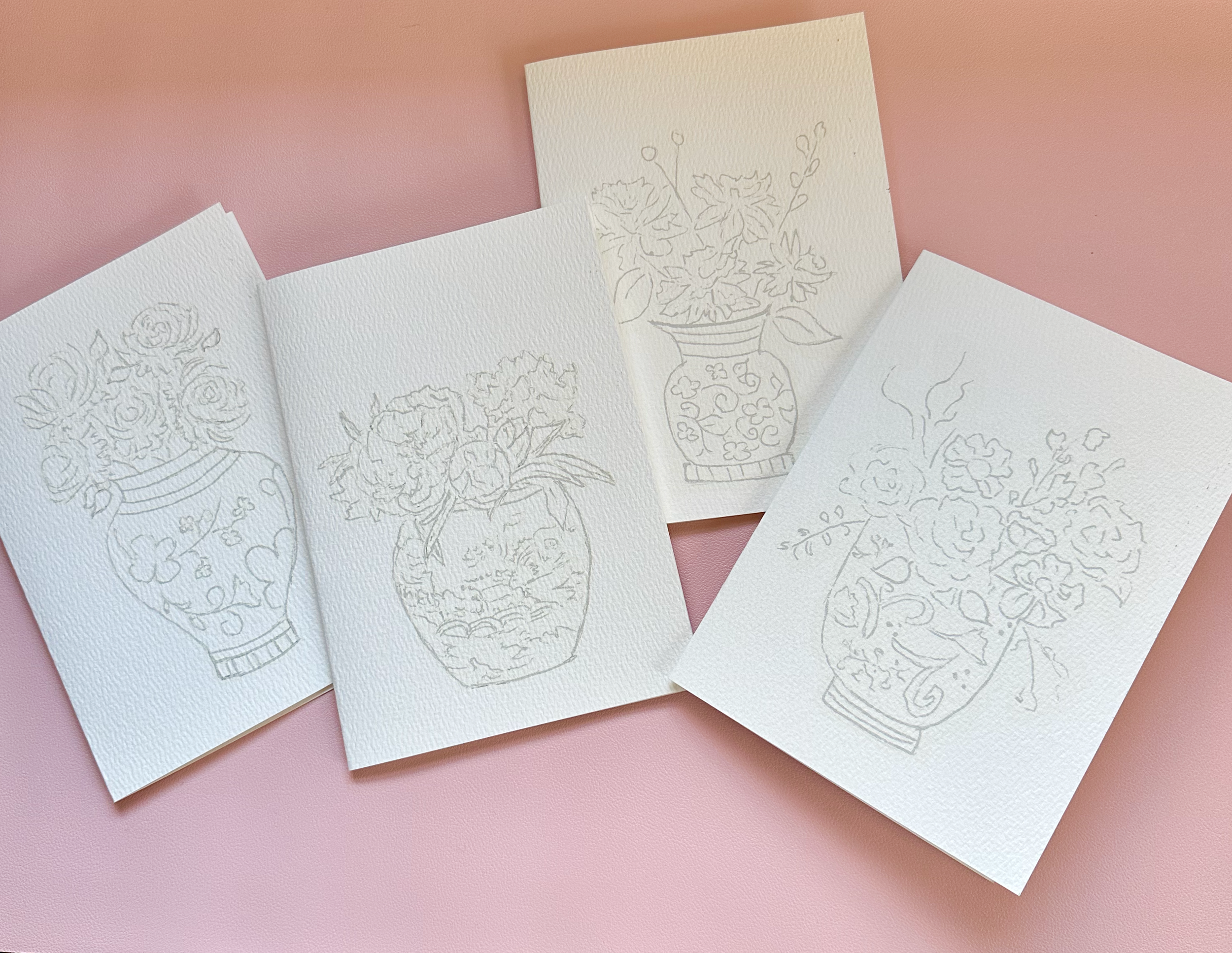 Paint-Me Notecards: The Chinoiserie Collection