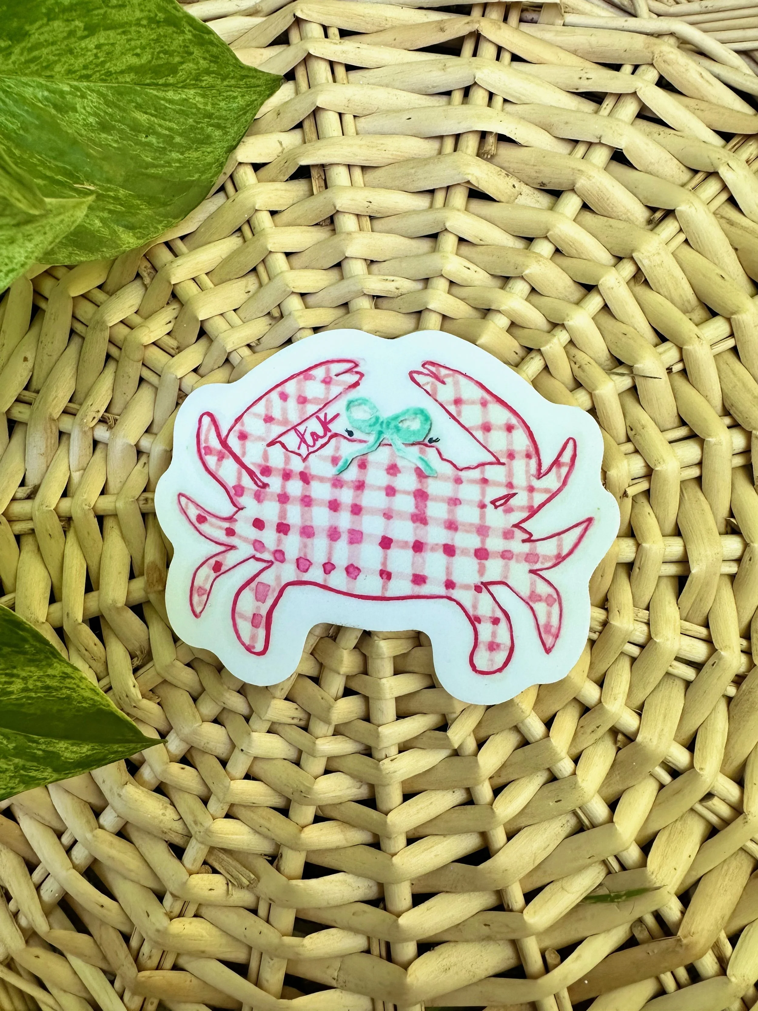 Lindsay the Crab Sticker