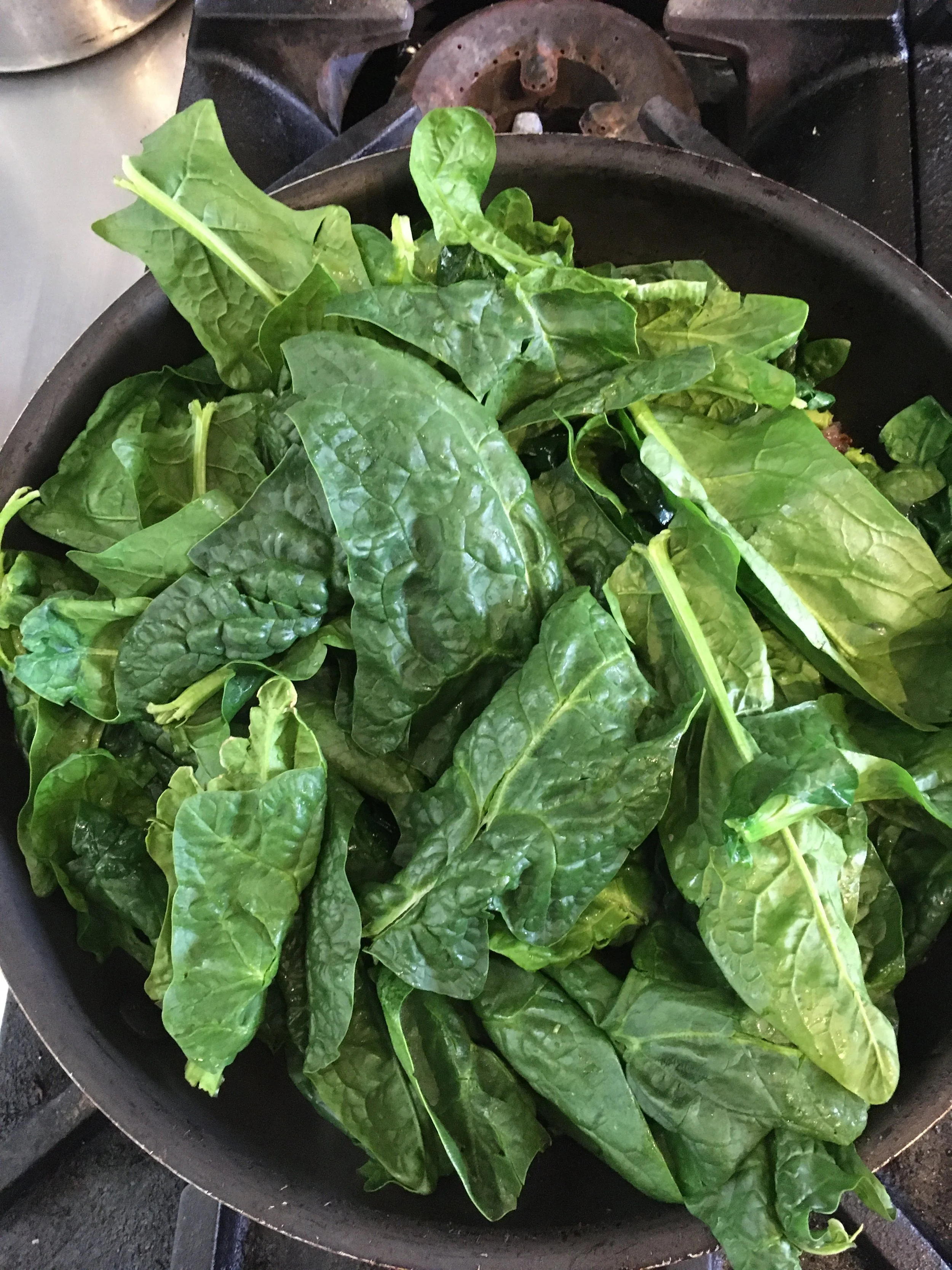 Baked Spinach and Leek Cake