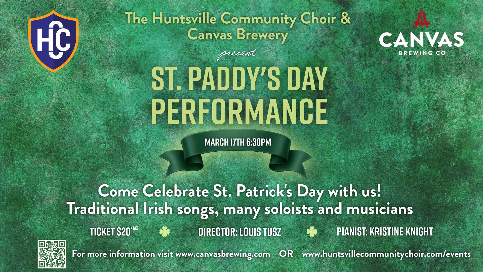 St Paddy’s day celebration at canvas brewing company