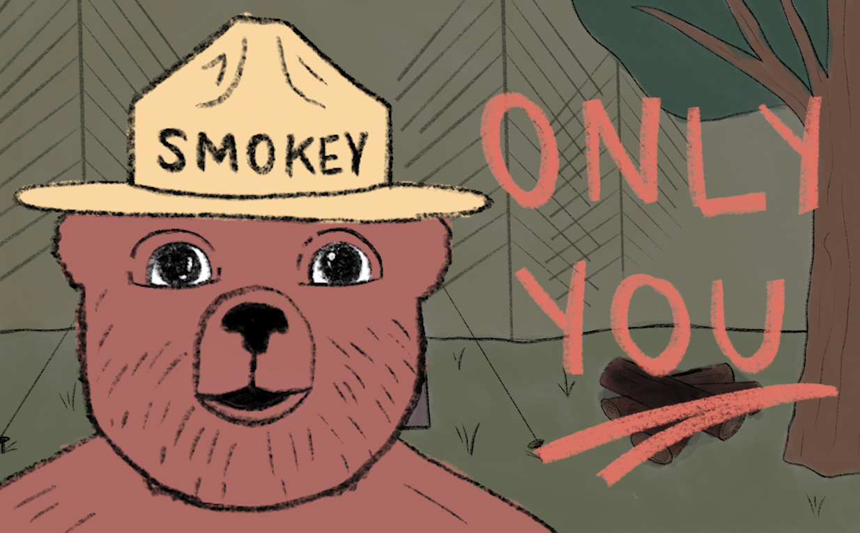 Smokey Bear Wildfire Prevention Animation