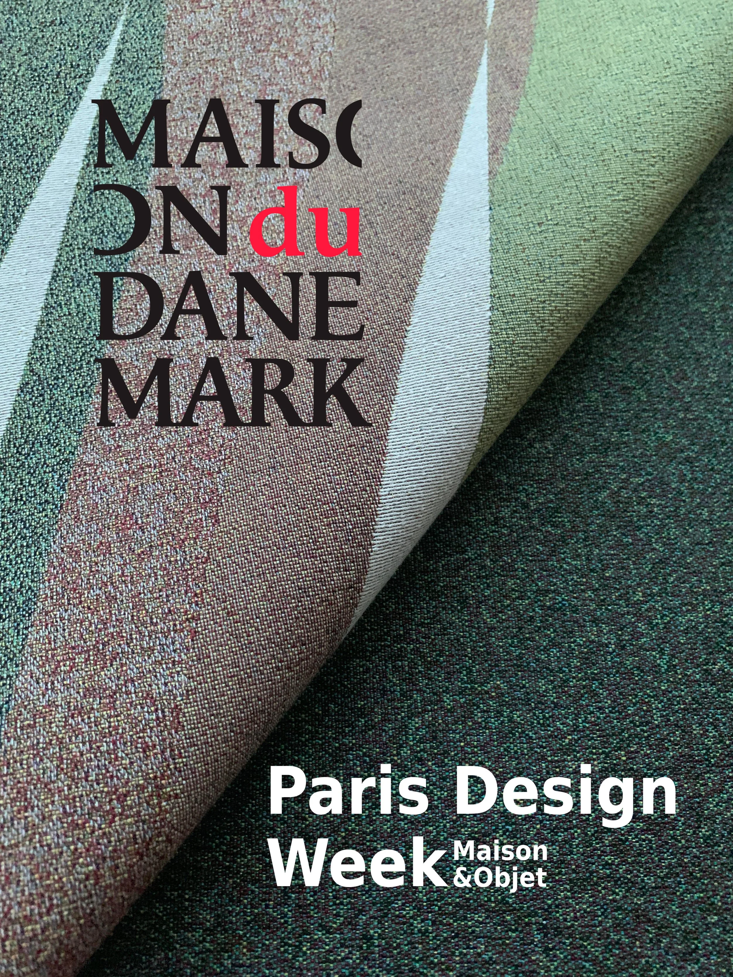Tanja Kirst Studio presented Wind Traces at Maison du Danemark during Paris Design Week, September 10–14, 2026. The exhibition featured a series of jacquard-woven wall tapestries and hand-knotted rugs, exploring how wind and movement can be translate