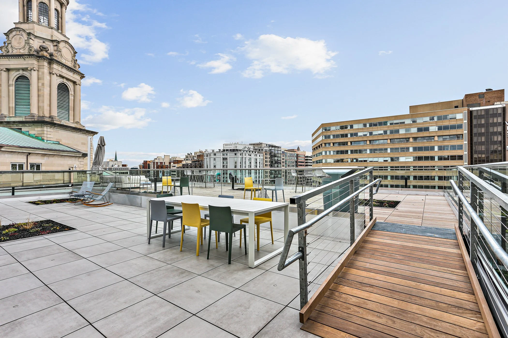1401 Massachusetts Rooftop Terrace at Office Building Overlooking Thomas Circle