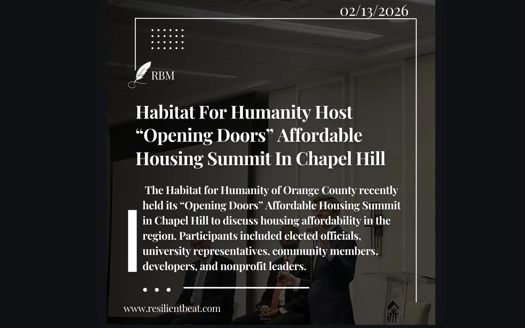 Habitat For Humanity Affordable Housing Summit 