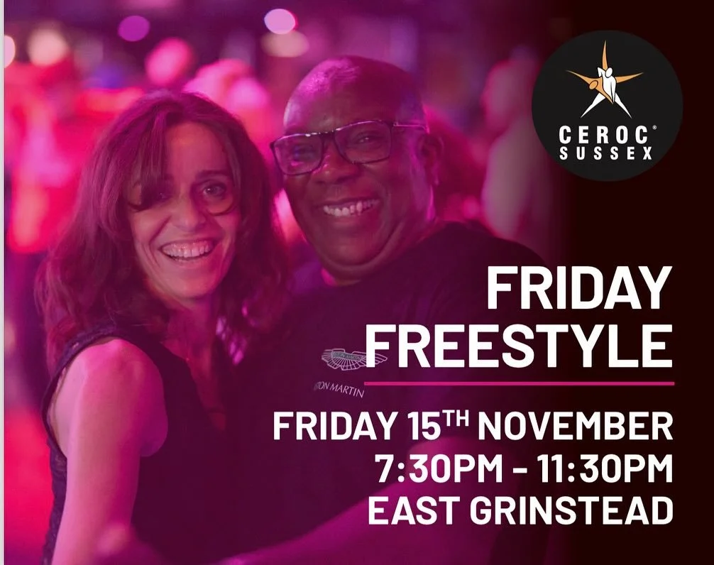 There is lots coming up in November and December at Ceroc Sussex - here are all our events at East Grinstead, Horsham and Hove! #cerocsussex
