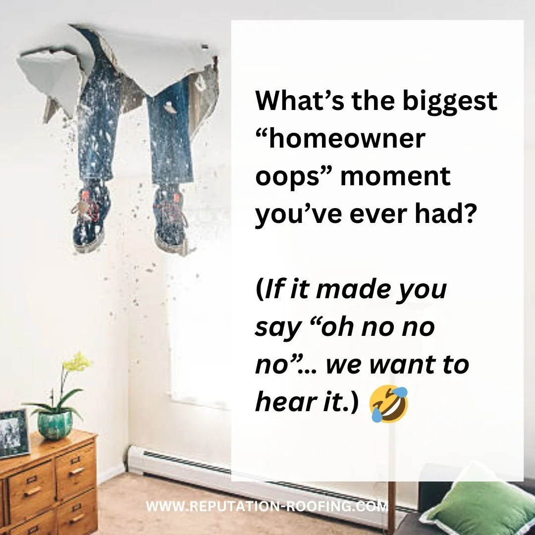 What&rsquo;s the biggest &ldquo;homeowner oops&rdquo; moment you&rsquo;ve ever had? (If it made you say &ldquo;oh no no no&rdquo;&hellip; we want to hear it.) 😂🔧